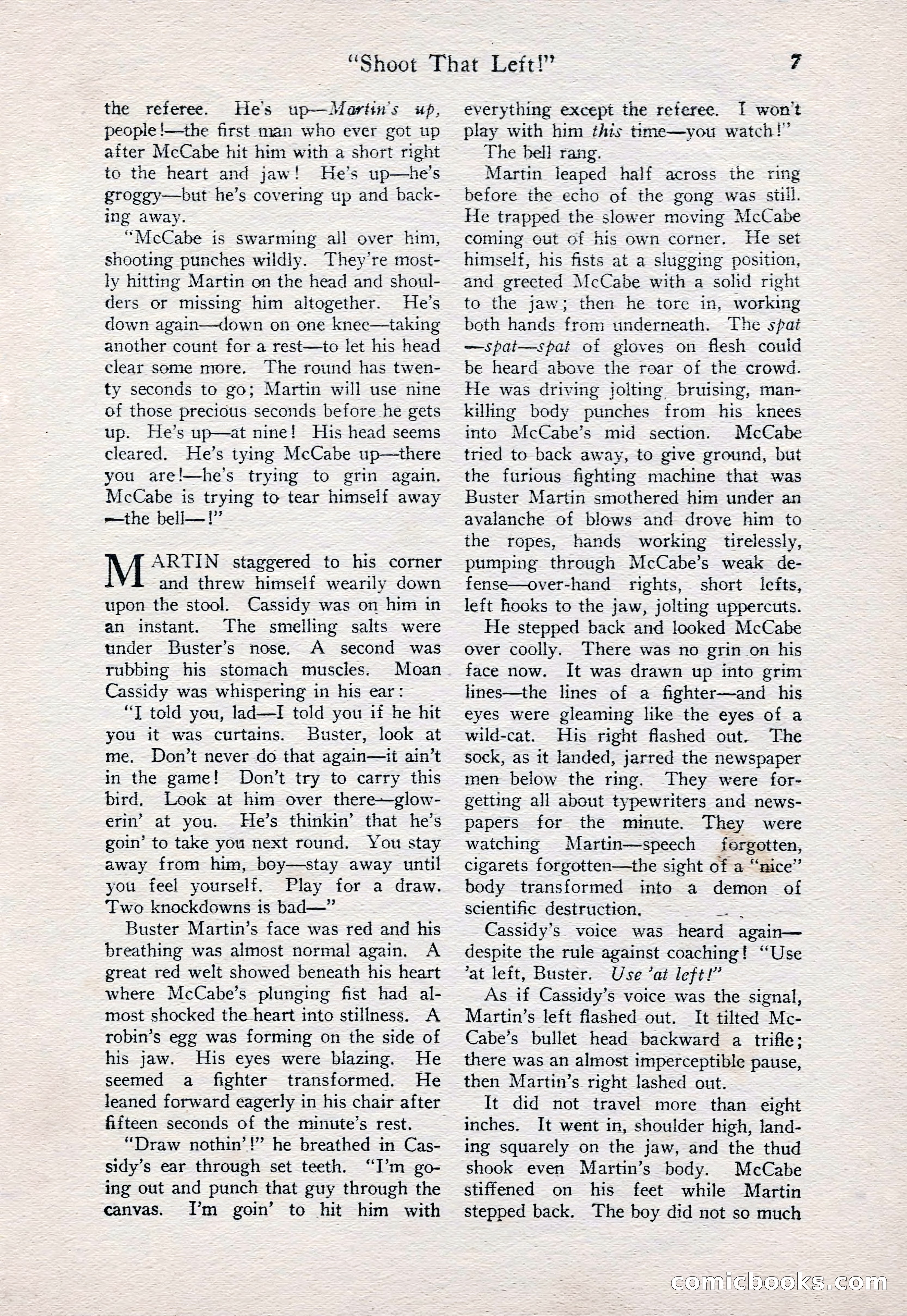 Fight Stories, June 1928 — page 9 of 133