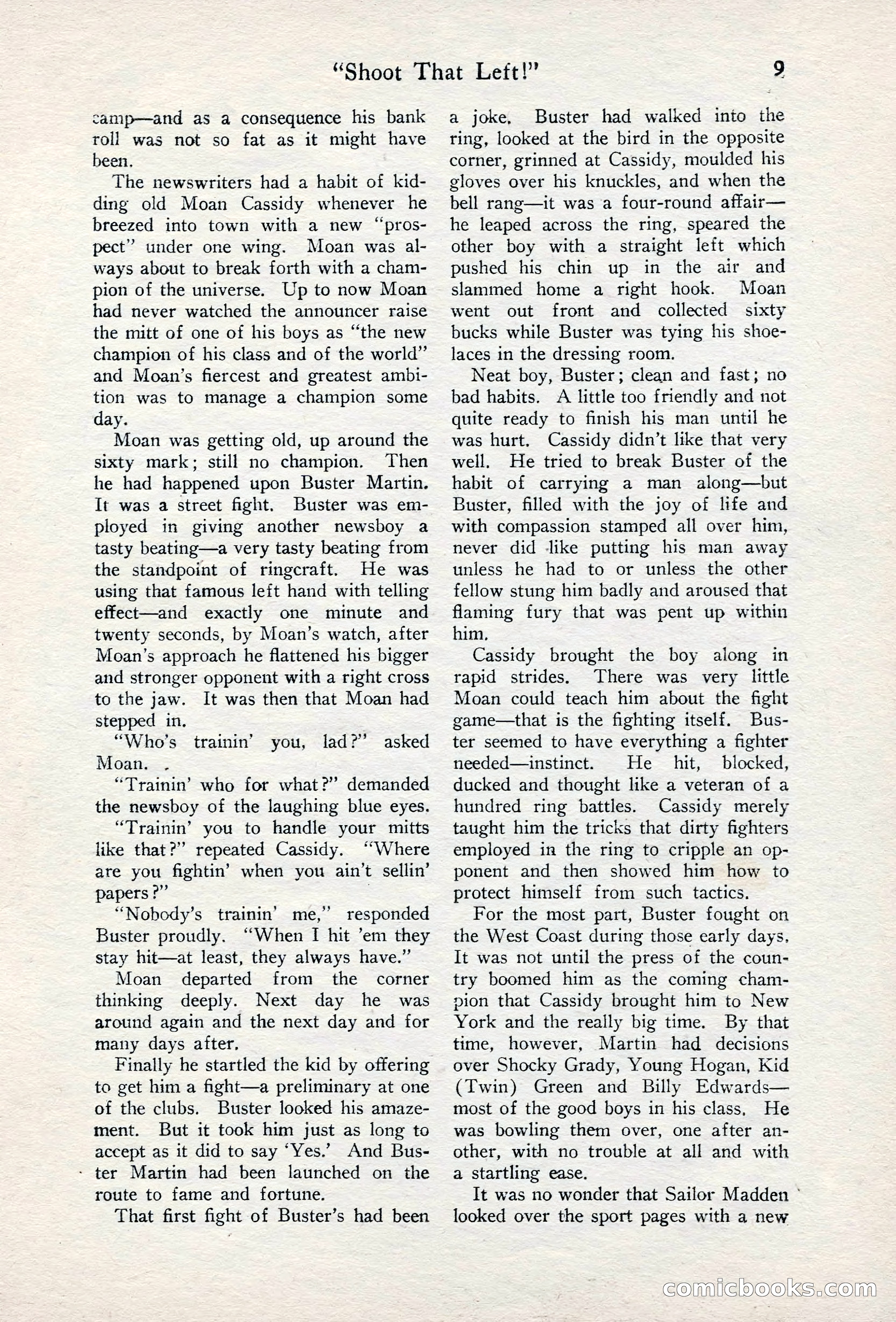 Fight Stories, June 1928 — page 11 of 133