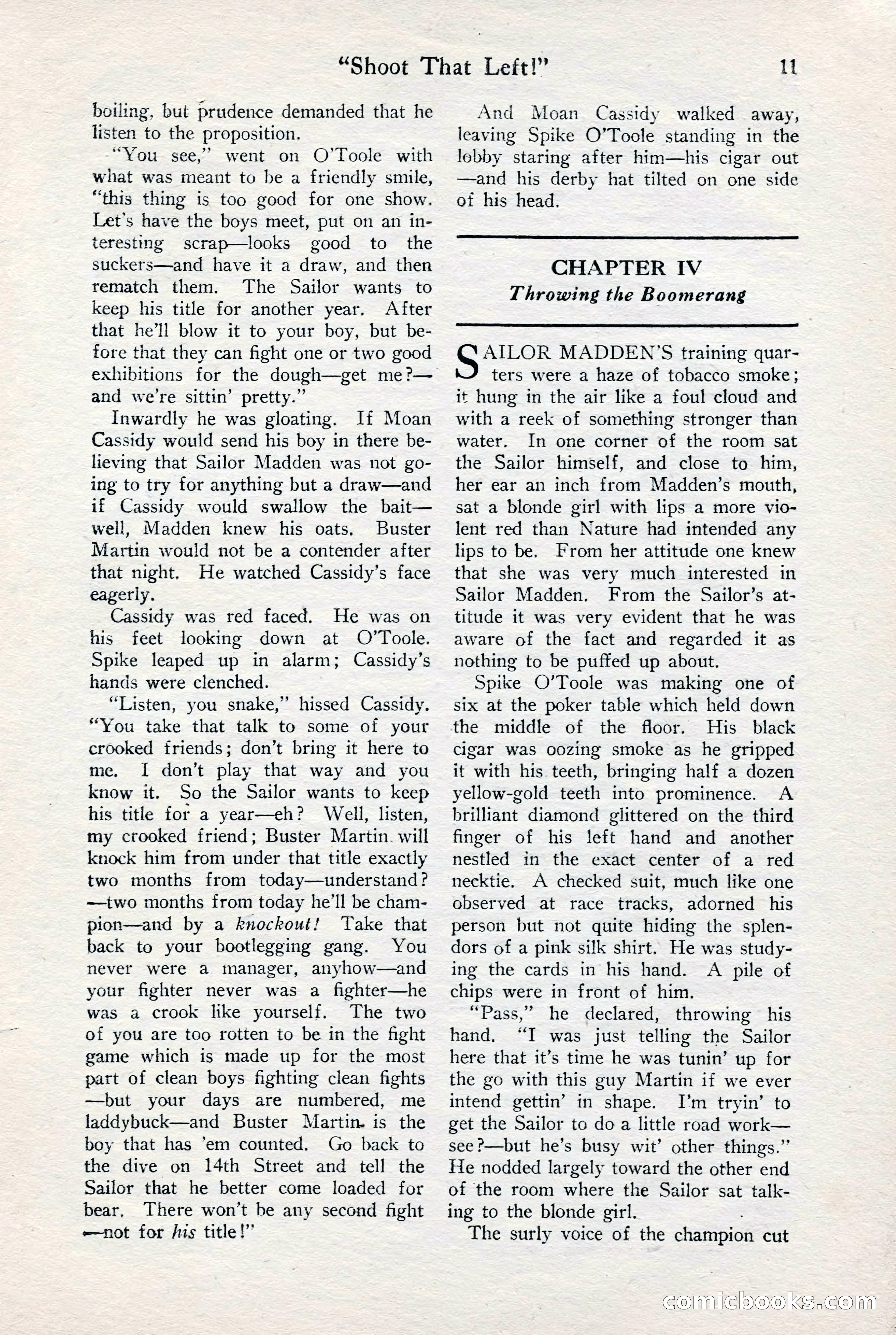 Fight Stories, June 1928 — page 13 of 133