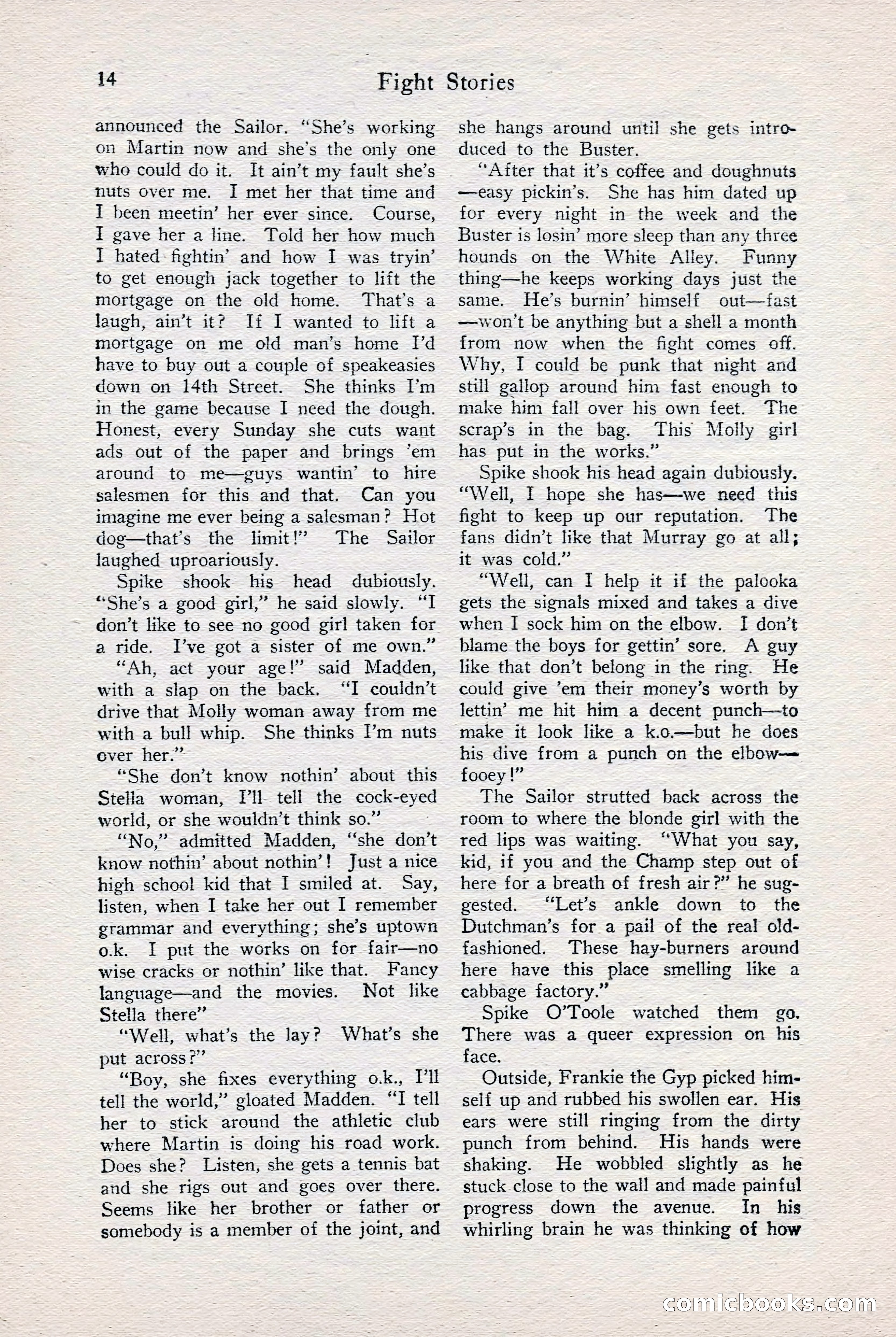 Fight Stories, June 1928 — page 16 of 133