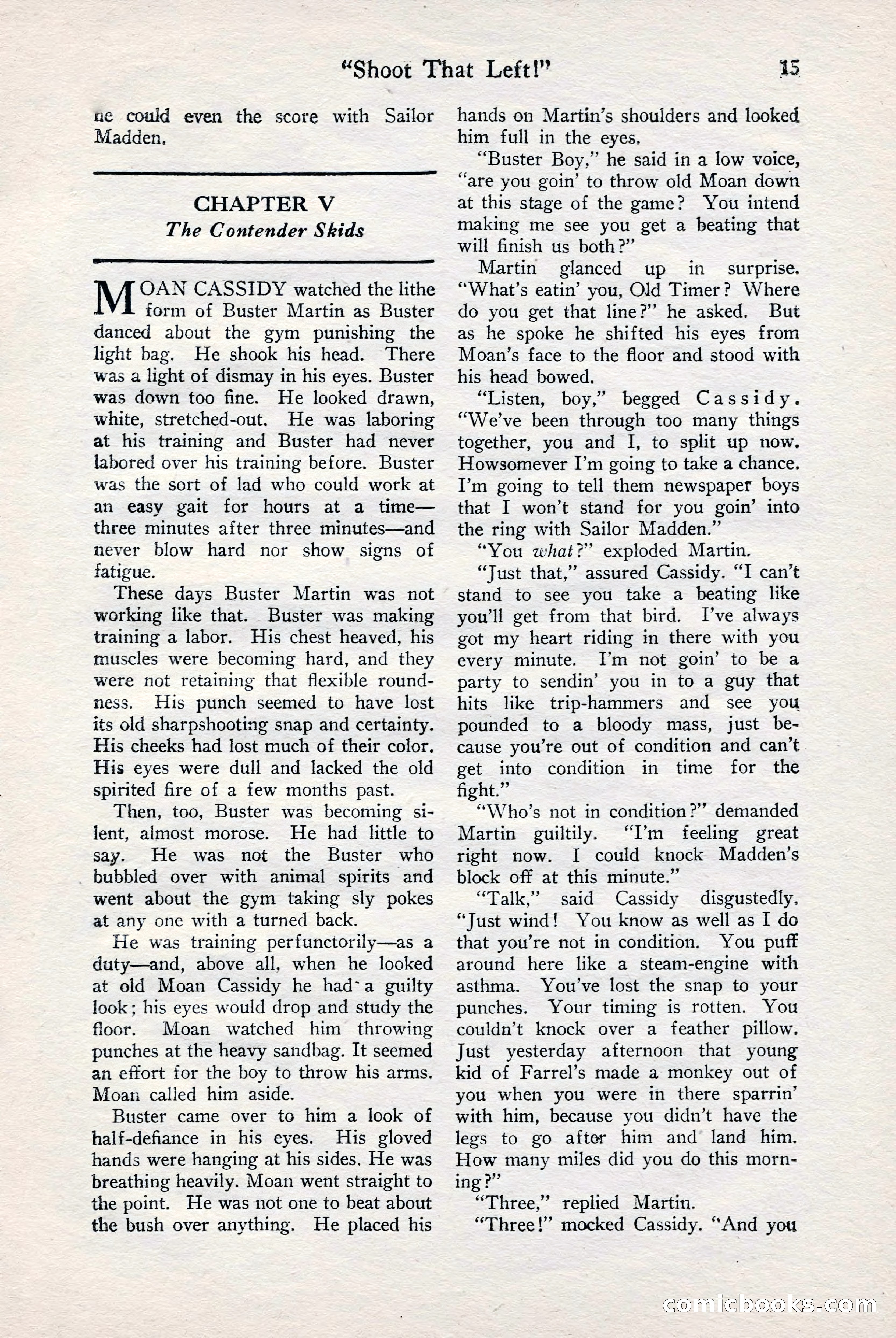 Fight Stories, June 1928 — page 17 of 133