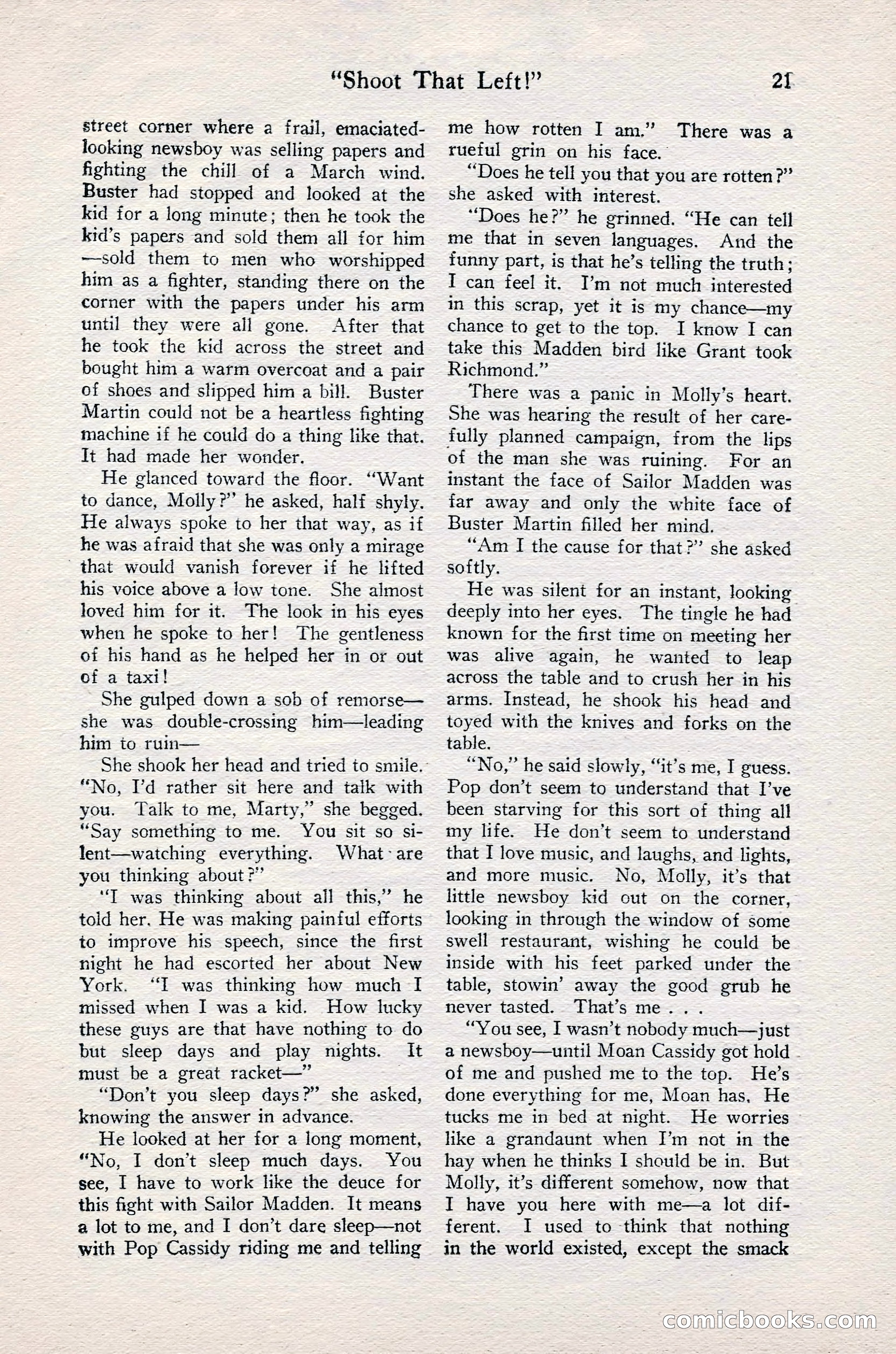 Fight Stories, June 1928 — page 23 of 133