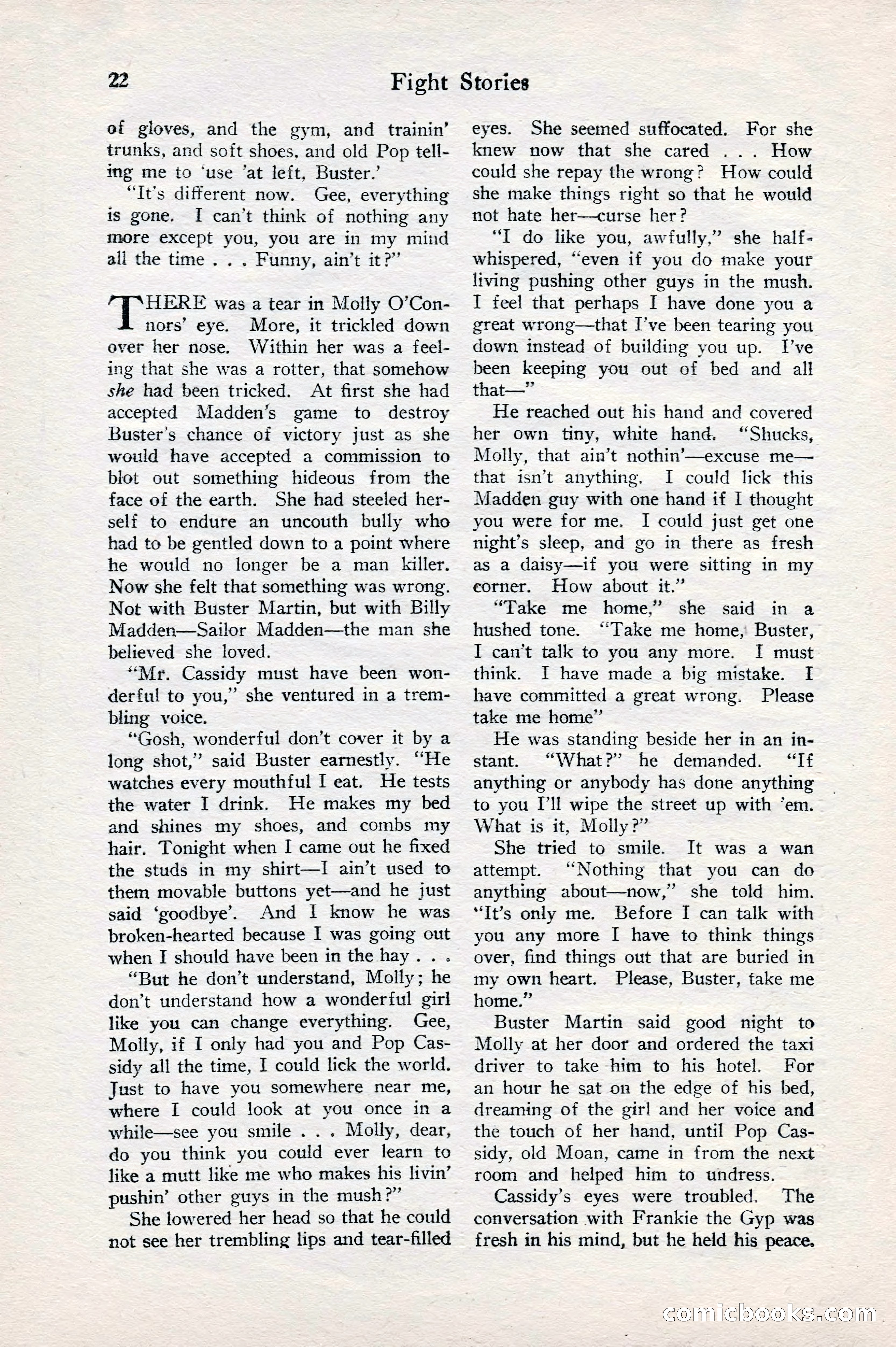Fight Stories, June 1928 — page 24 of 133