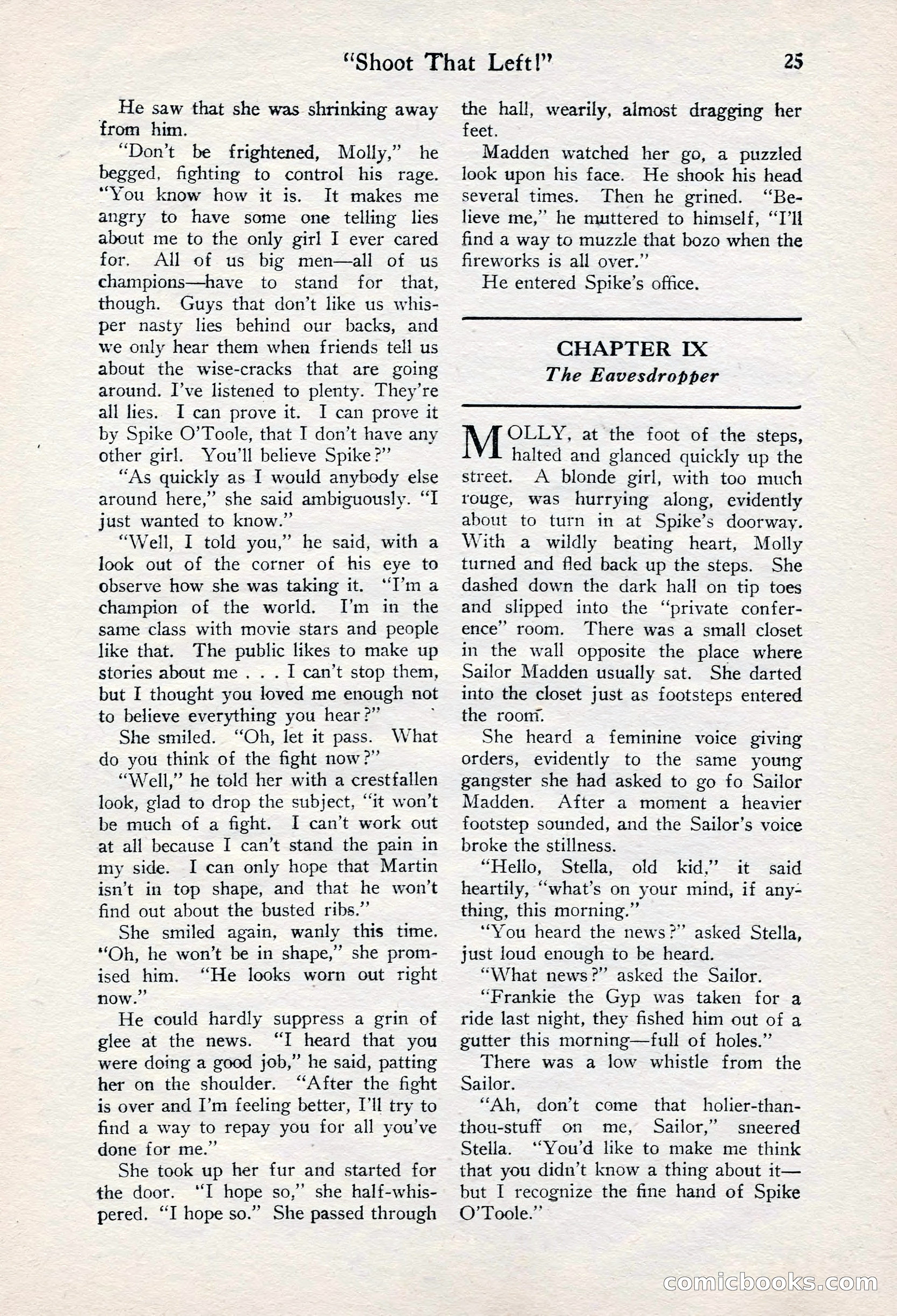 Fight Stories, June 1928 — page 27 of 133