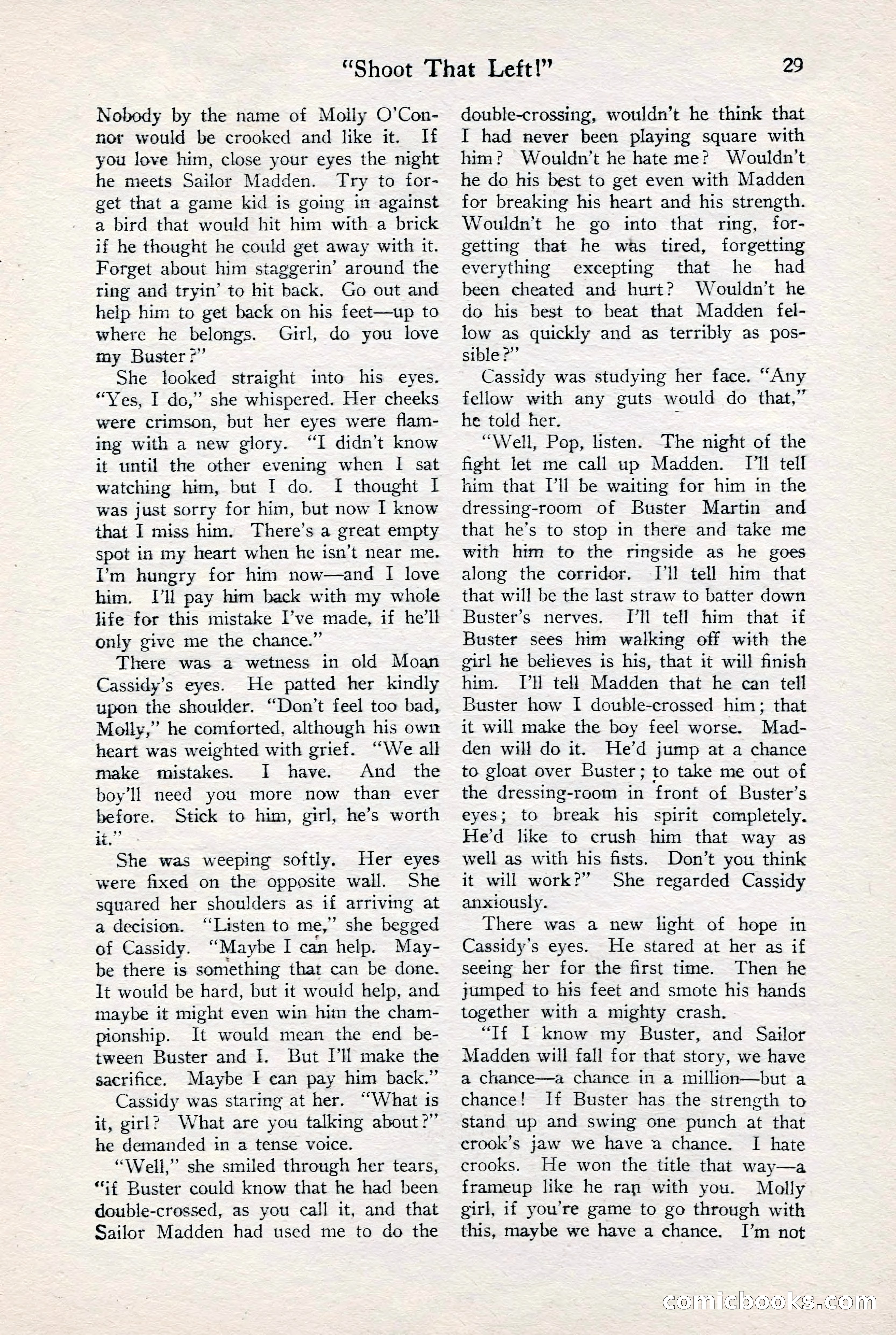 Fight Stories, June 1928 — page 31 of 133