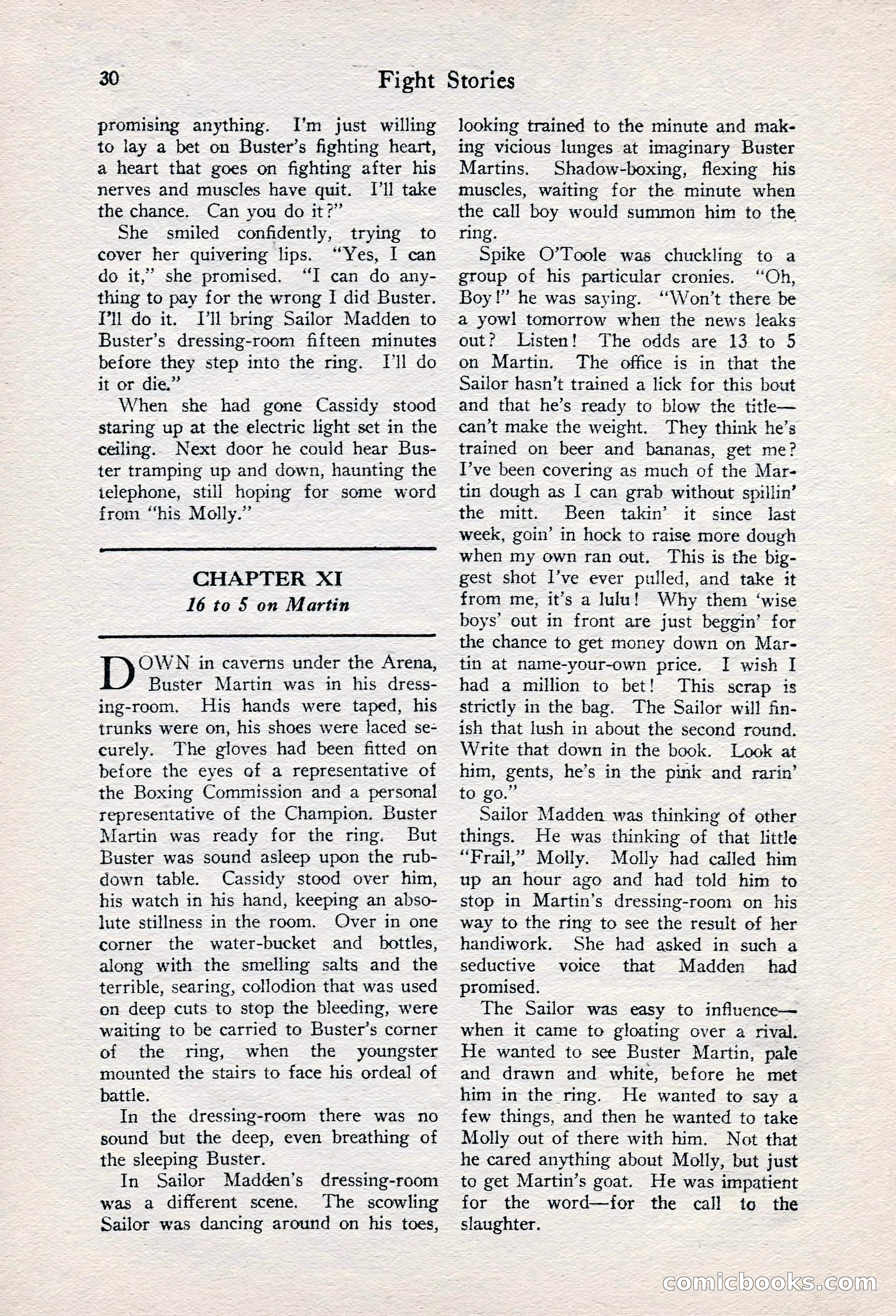 Fight Stories, June 1928 — page 32 of 133