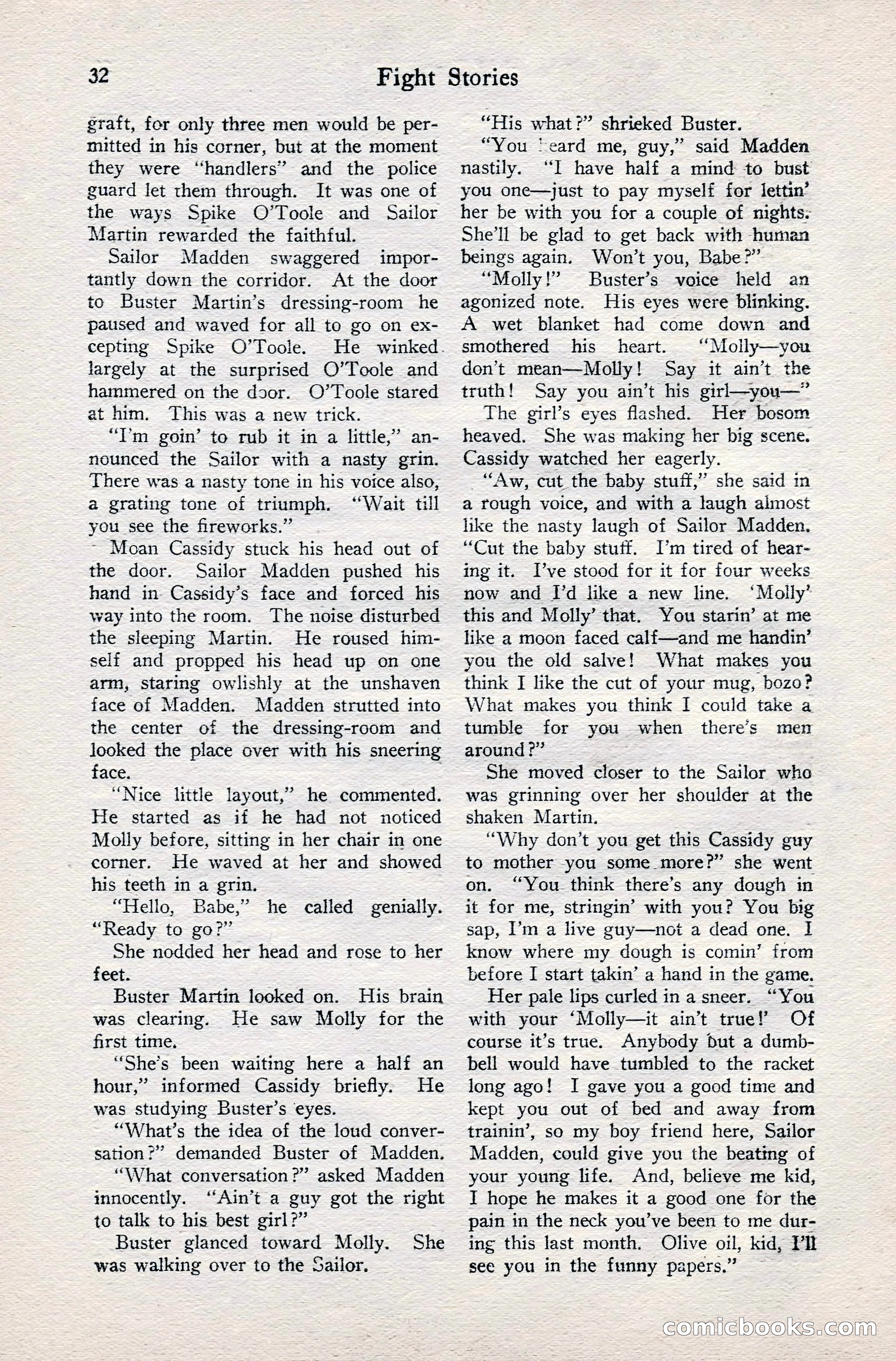 Fight Stories, June 1928 — page 34 of 133