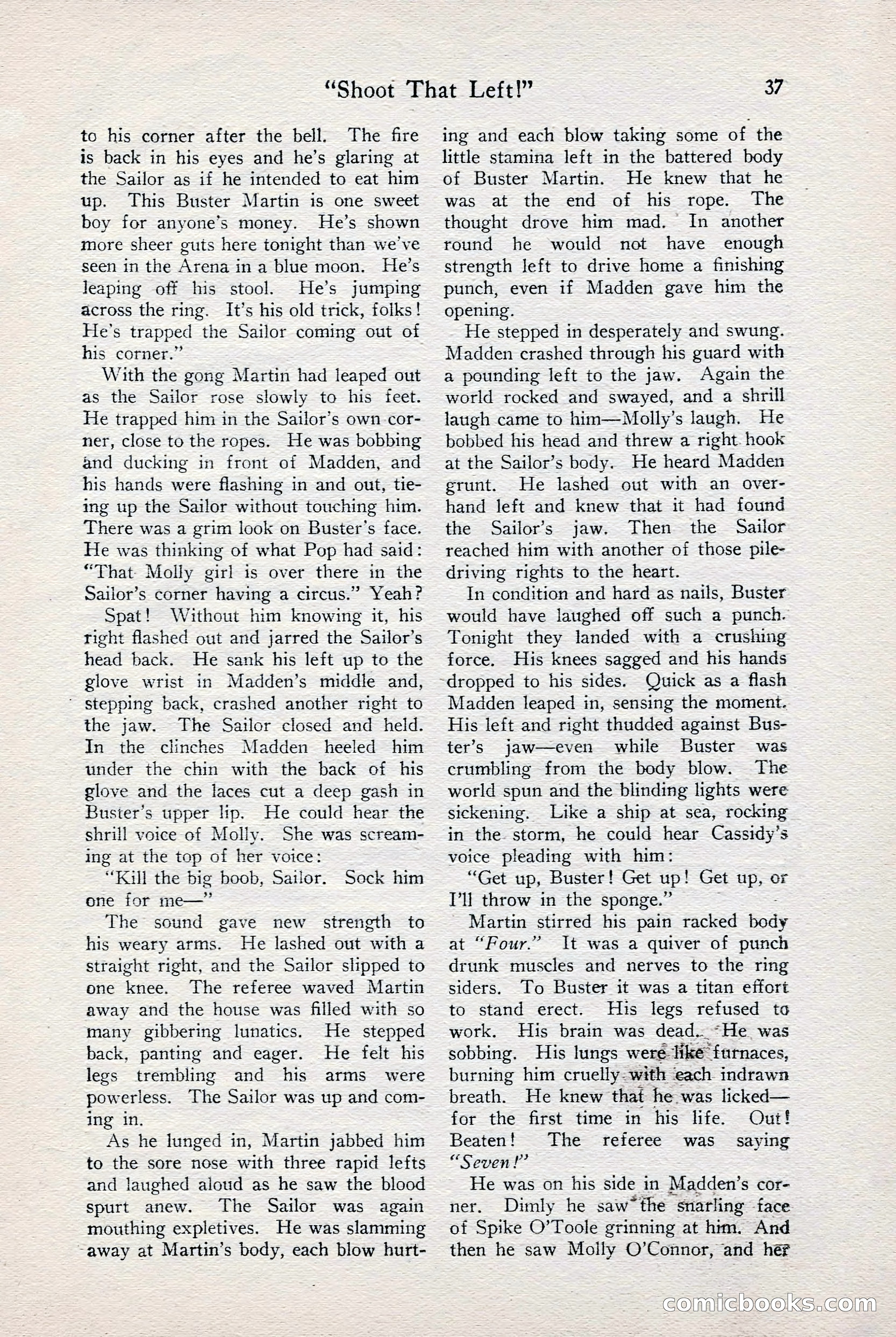 Fight Stories, June 1928 — page 39 of 133