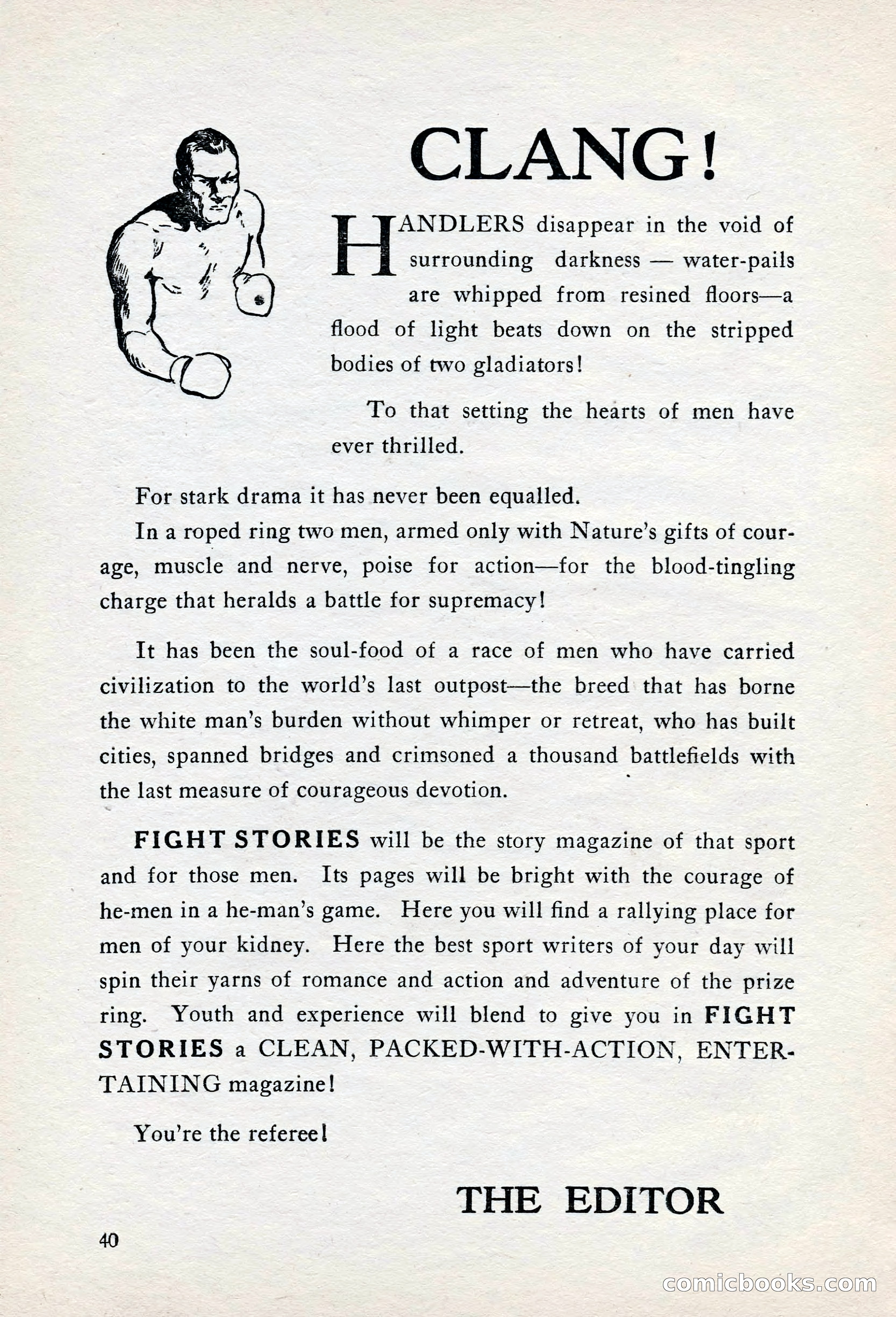 Fight Stories, June 1928 — page 42 of 133