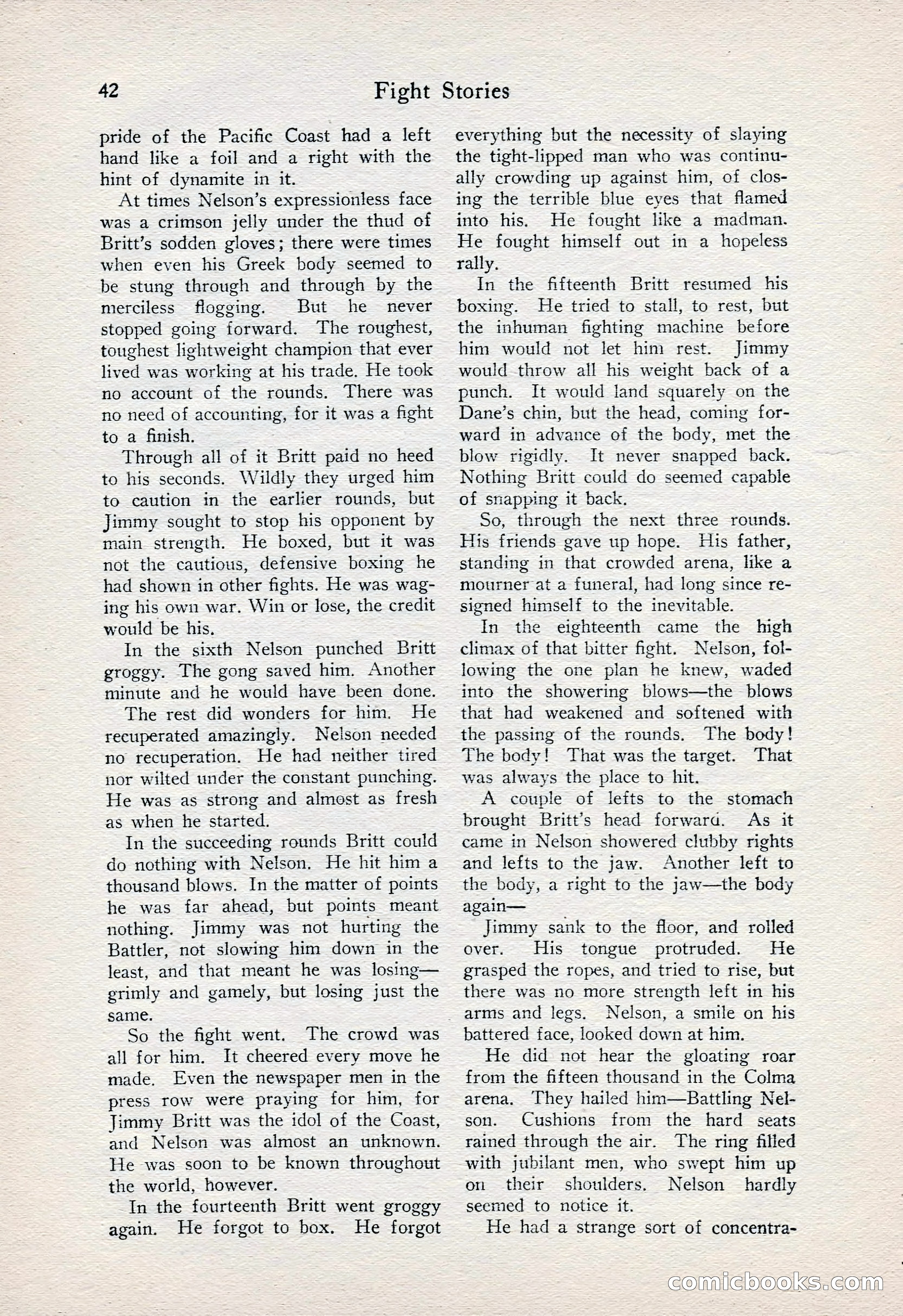 Fight Stories, June 1928 — page 44 of 133