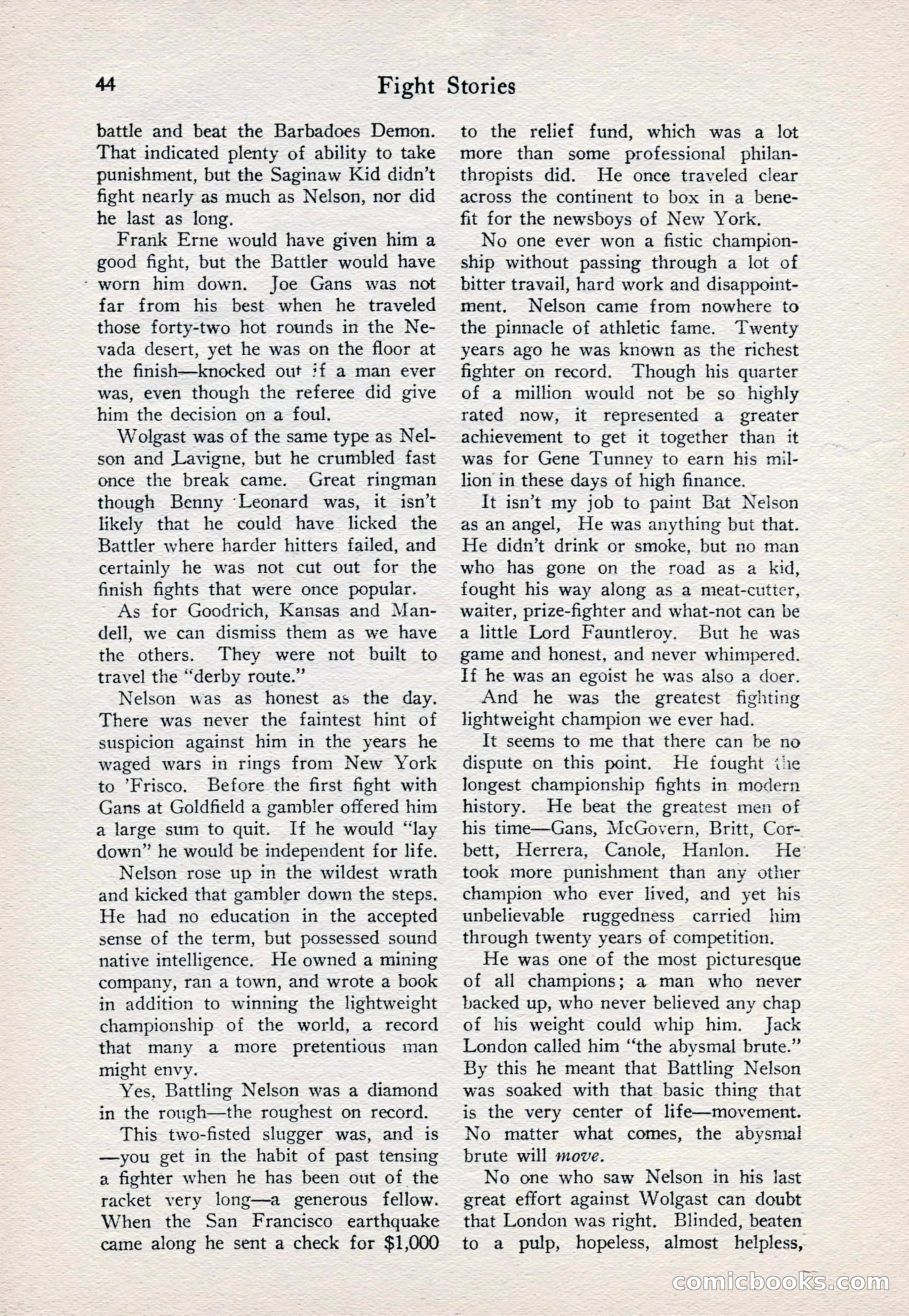 Fight Stories, June 1928 — page 46 of 133