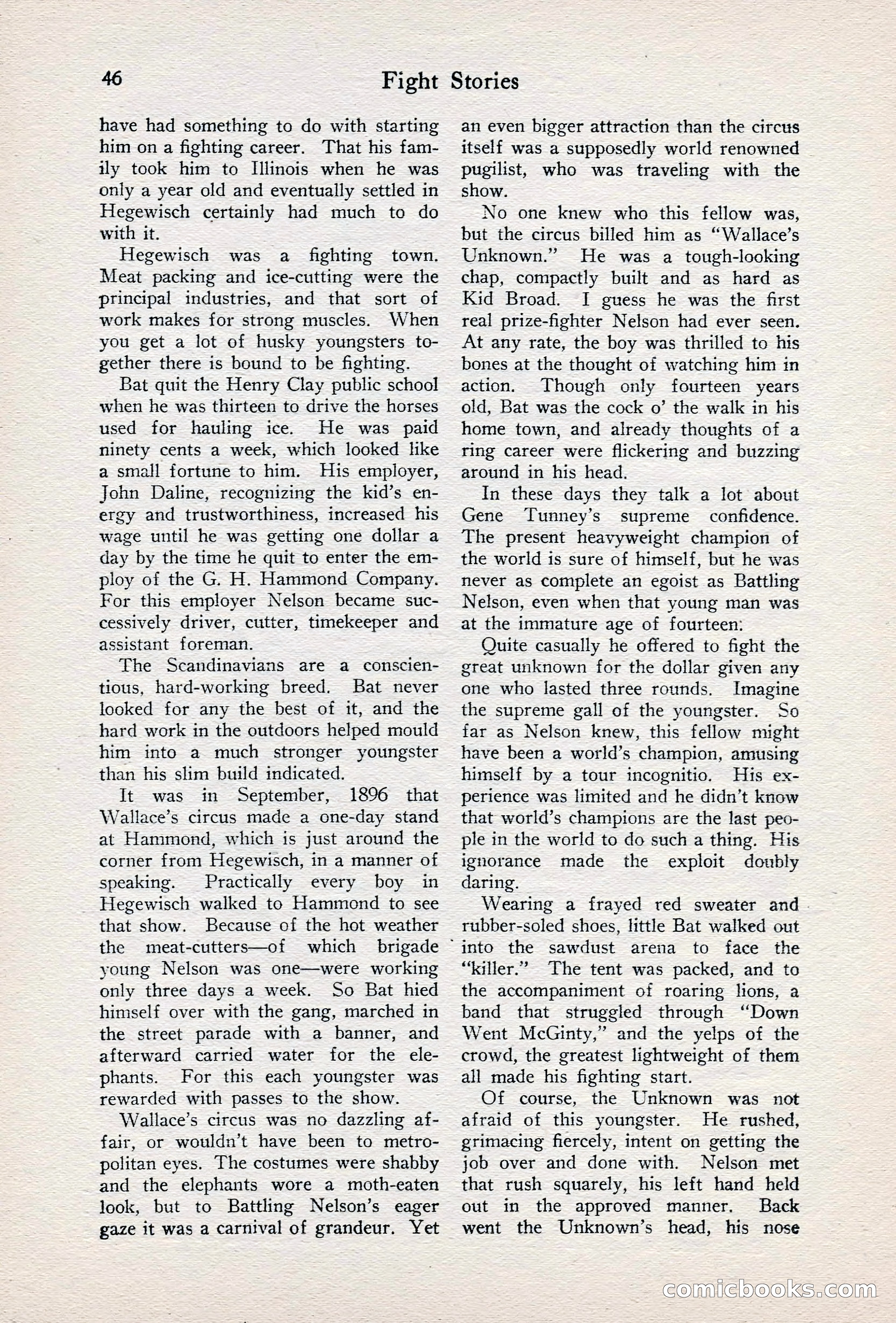 Fight Stories, June 1928 — page 48 of 133