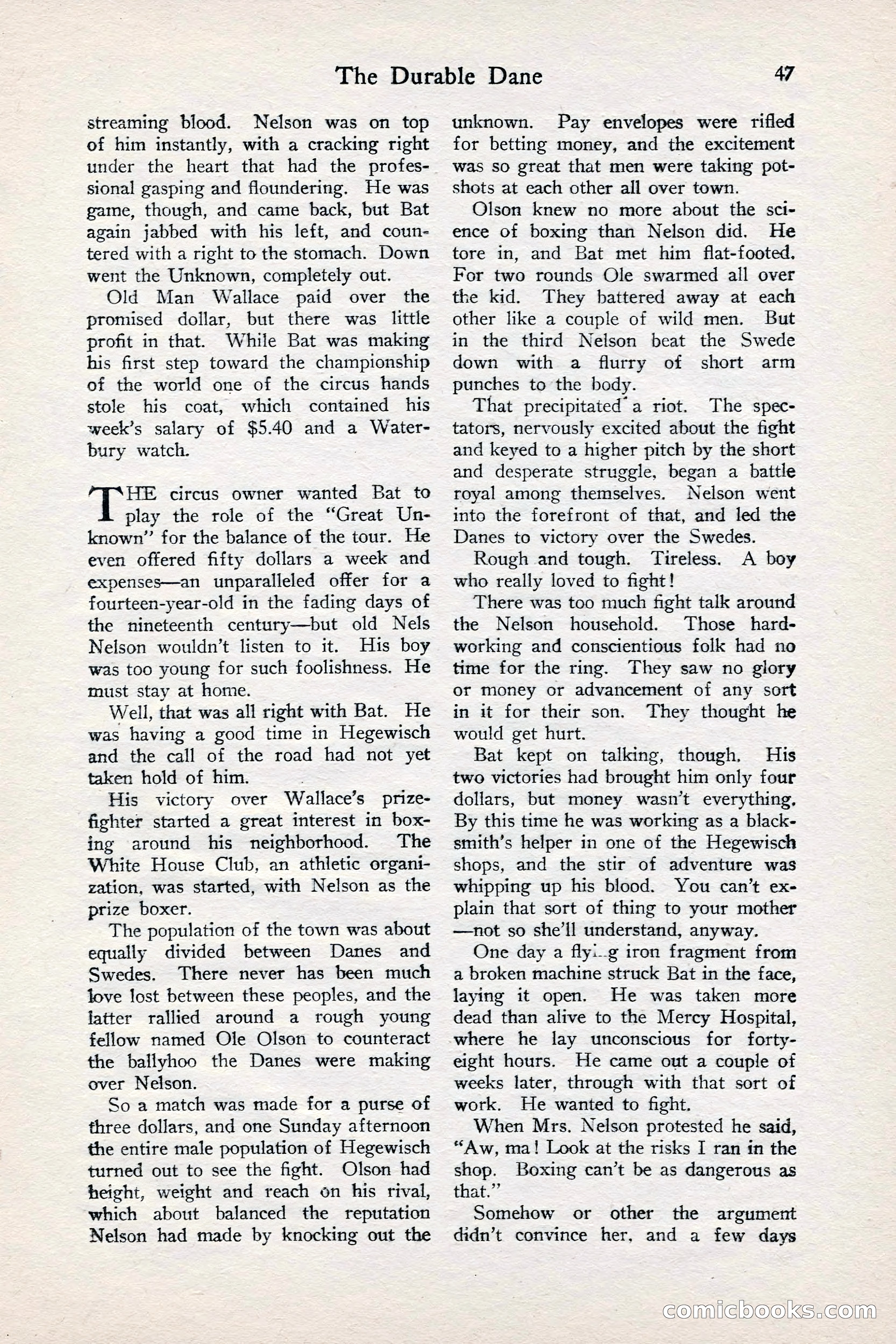 Fight Stories, June 1928 — page 49 of 133