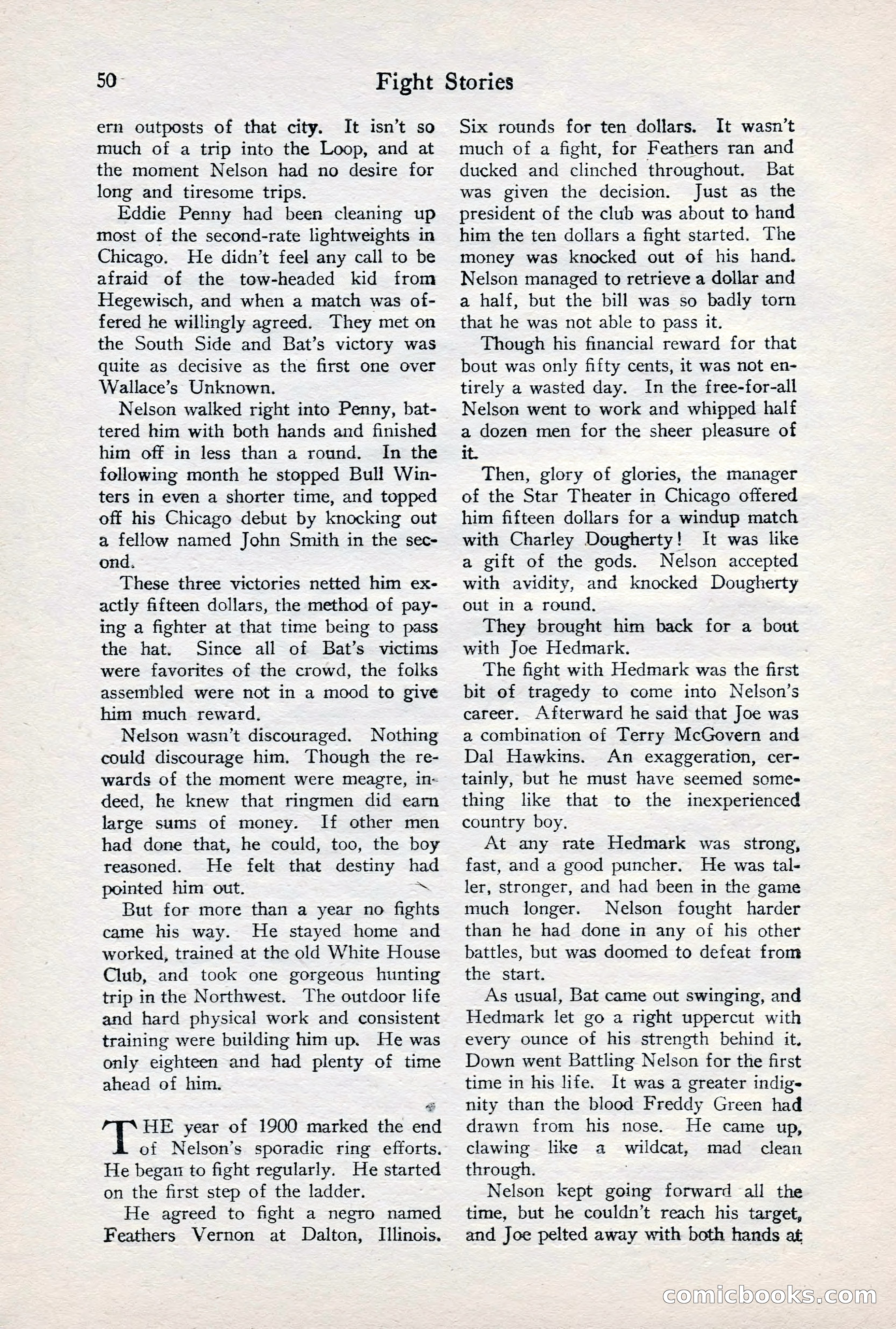 Fight Stories, June 1928 — page 52 of 133
