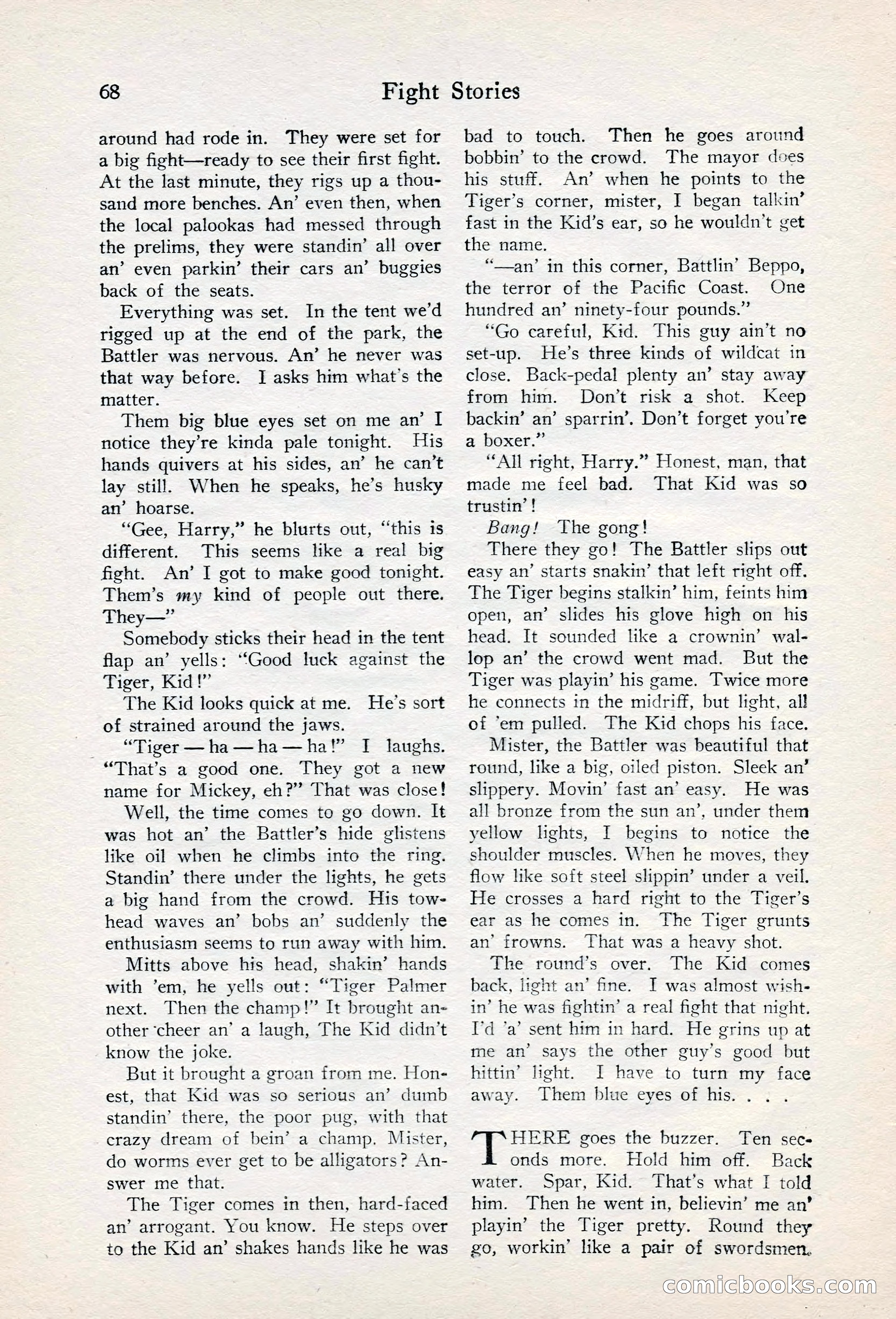Fight Stories, June 1928 — page 70 of 133