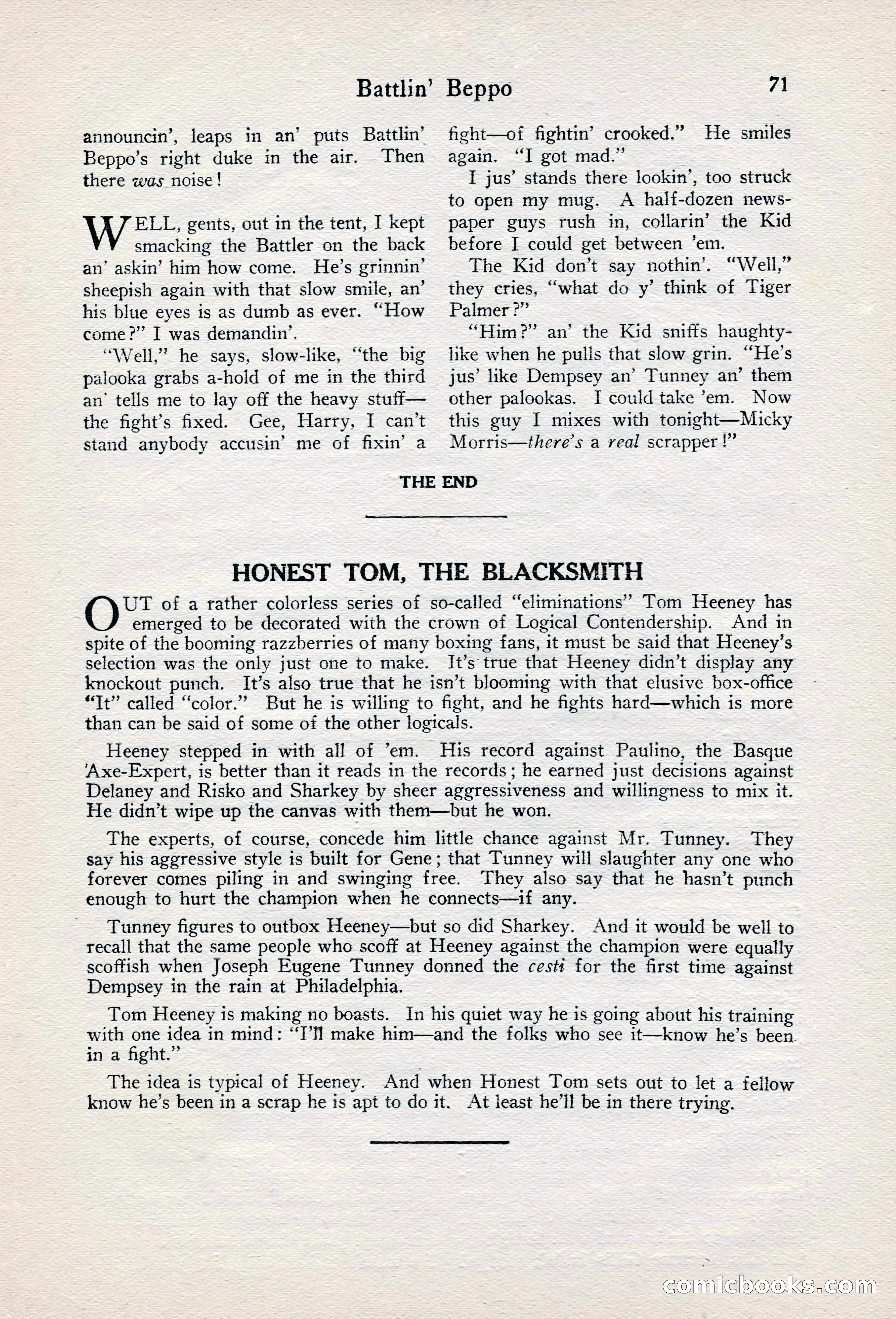 Fight Stories, June 1928 — page 73 of 133