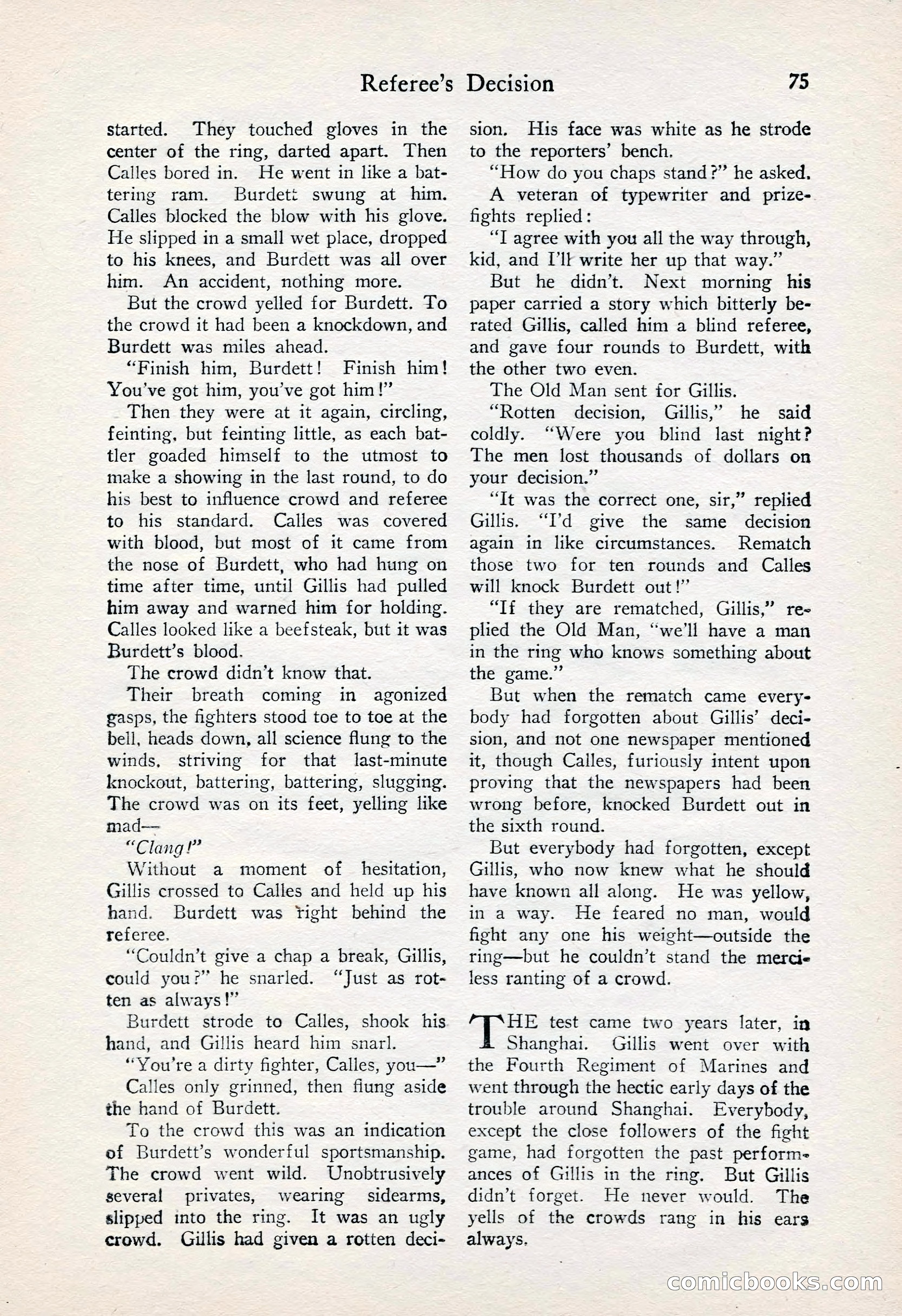 Fight Stories, June 1928 — page 77 of 133
