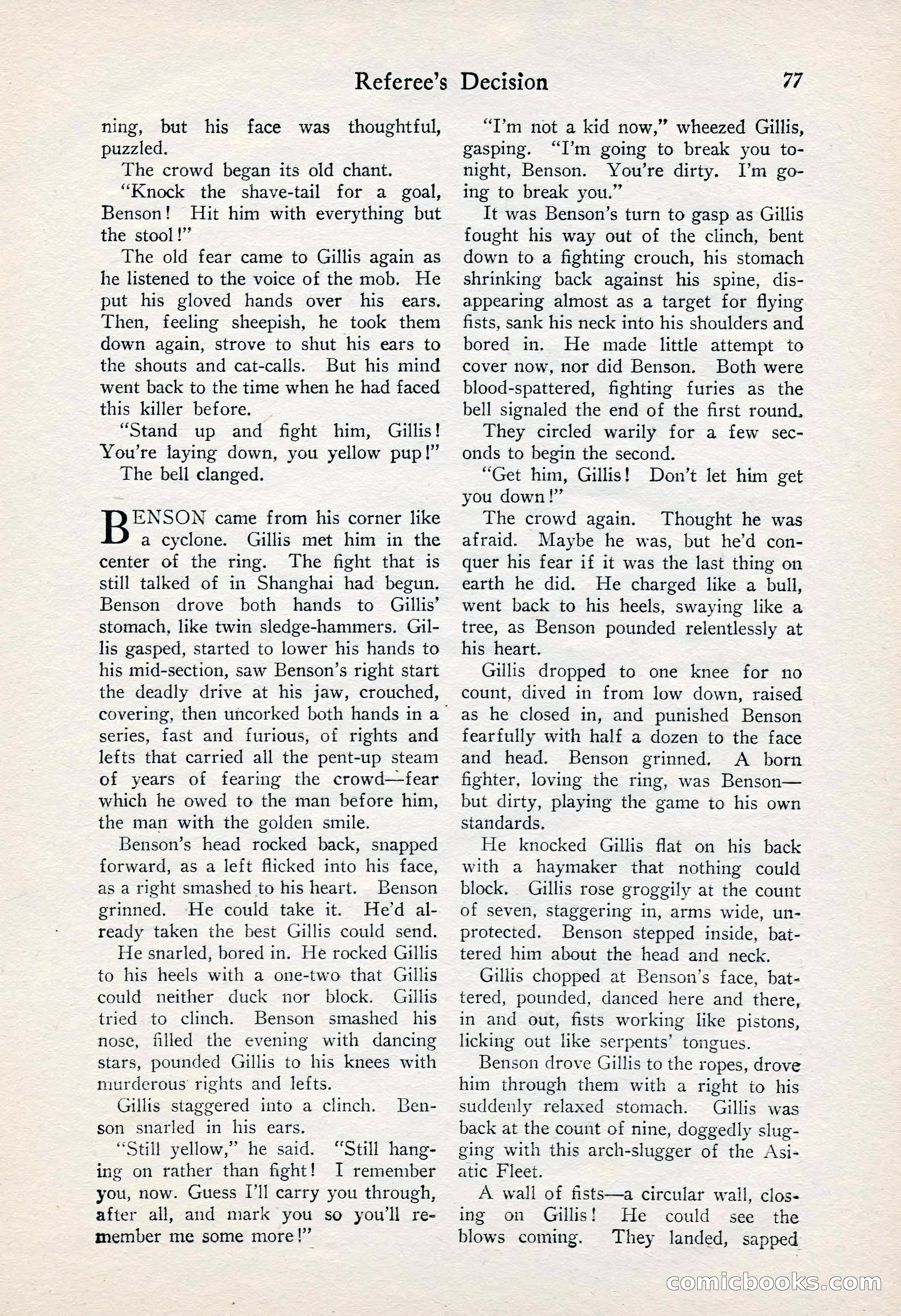 Fight Stories, June 1928 — page 79 of 133