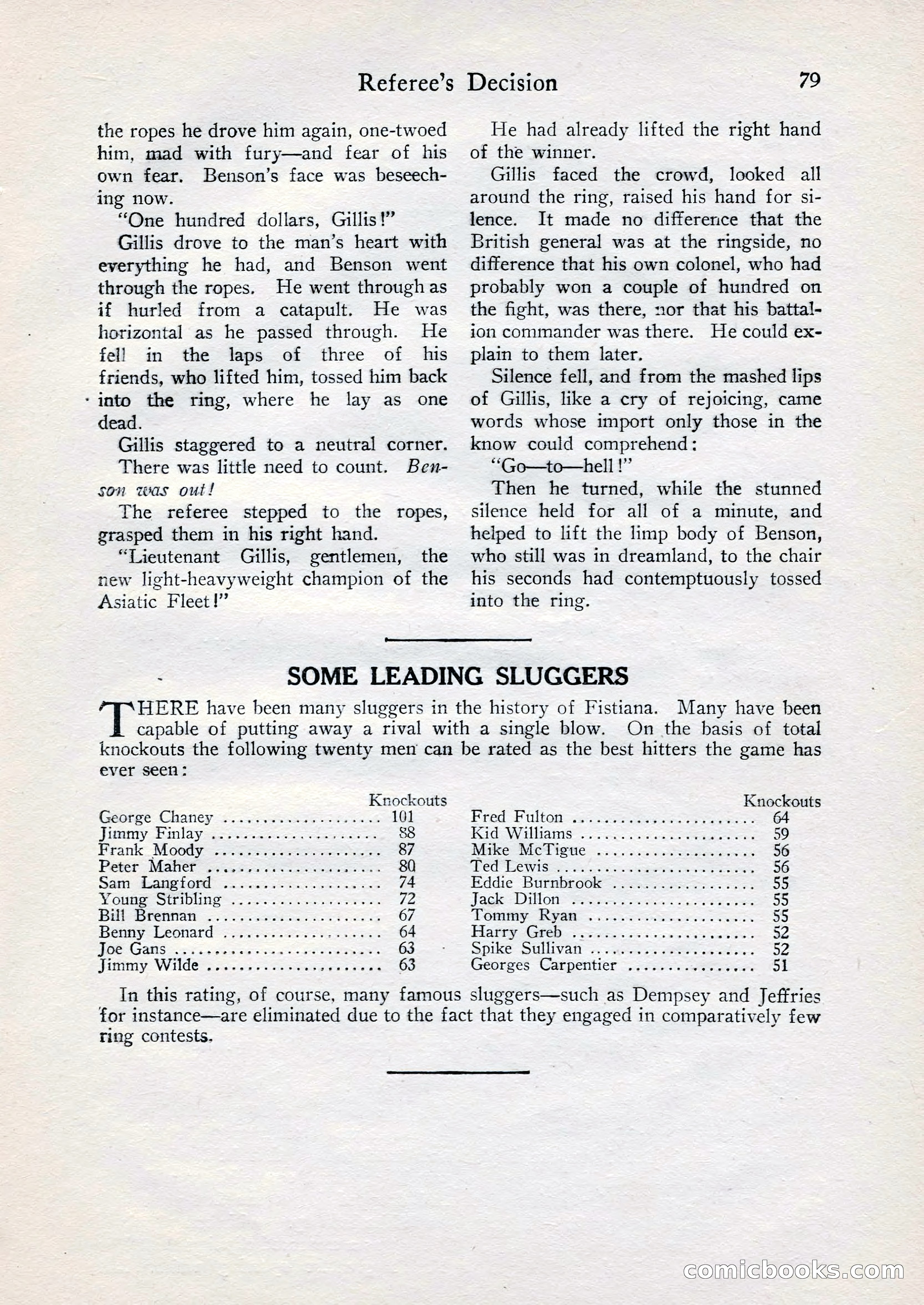 Fight Stories, June 1928 — page 81 of 133