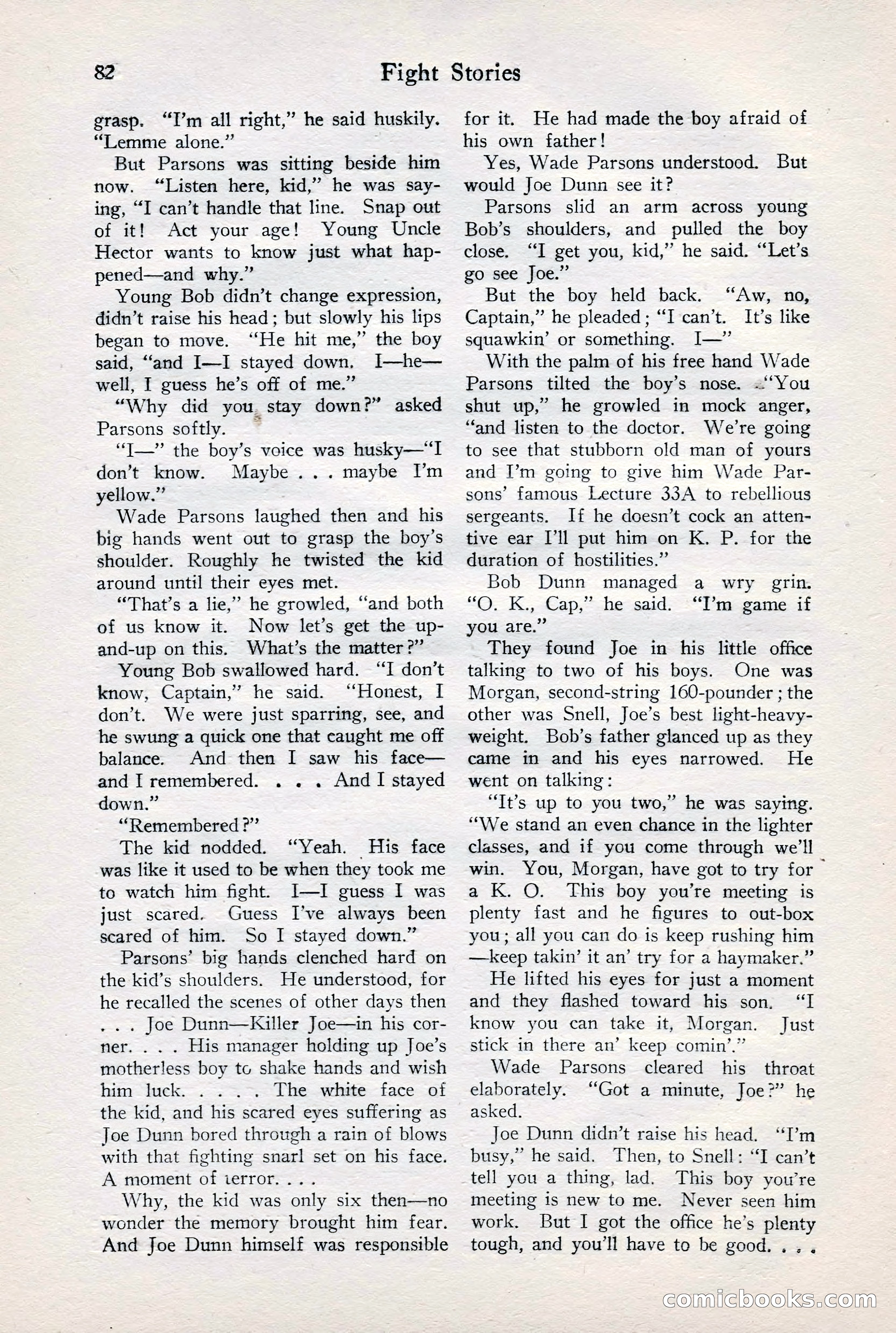 Fight Stories, June 1928 — page 84 of 133
