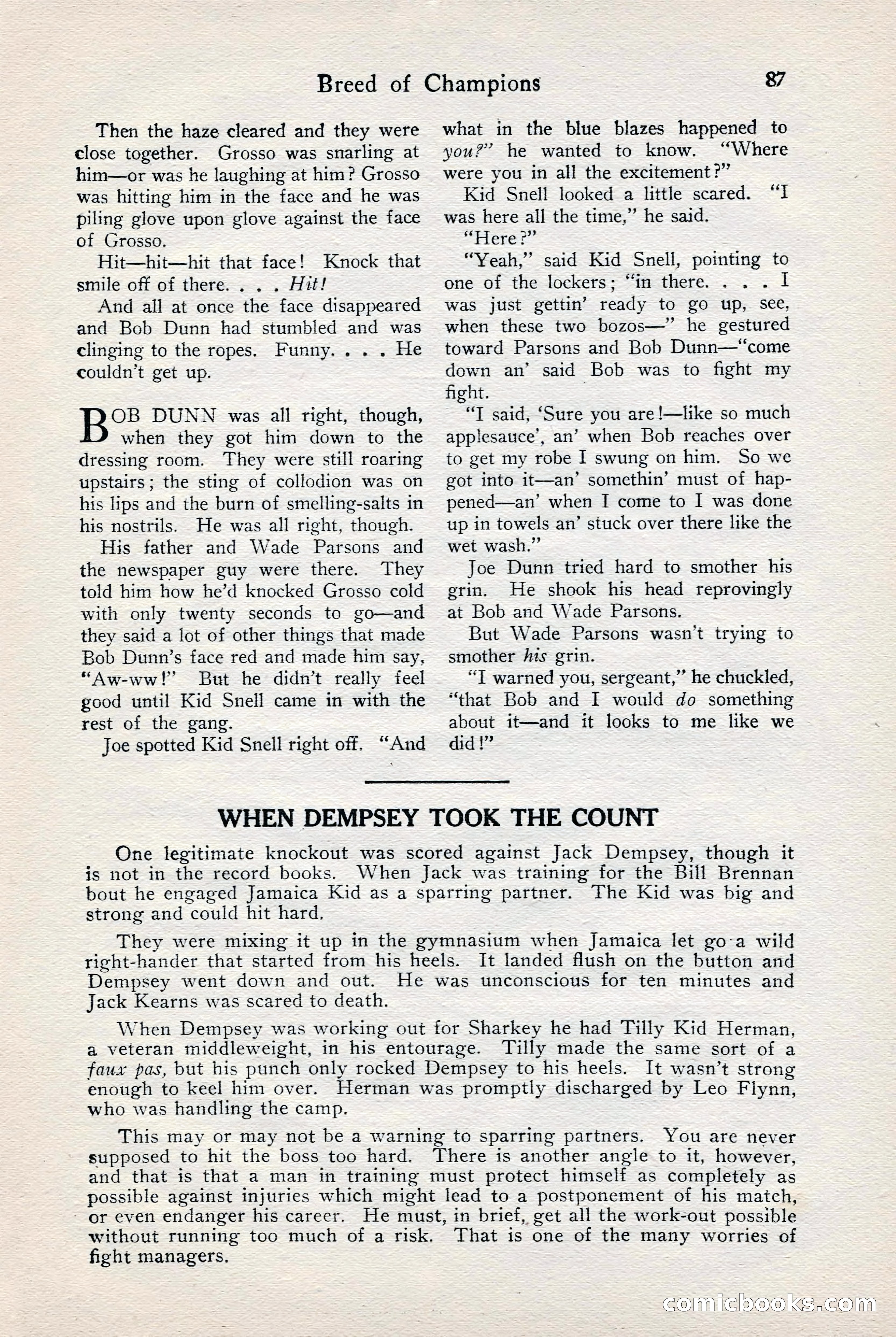 Fight Stories, June 1928 — page 89 of 133