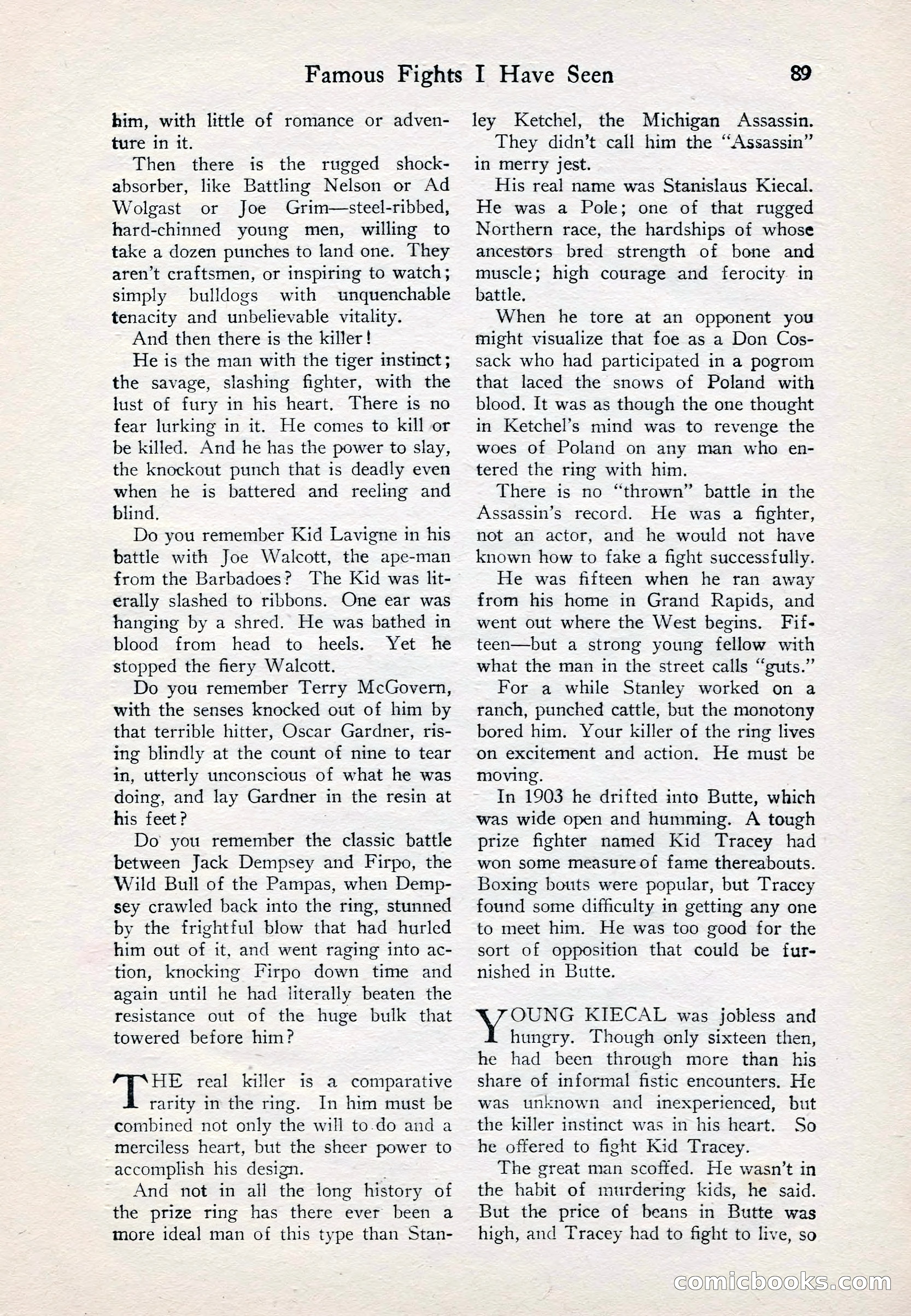 Fight Stories, June 1928 — page 91 of 133