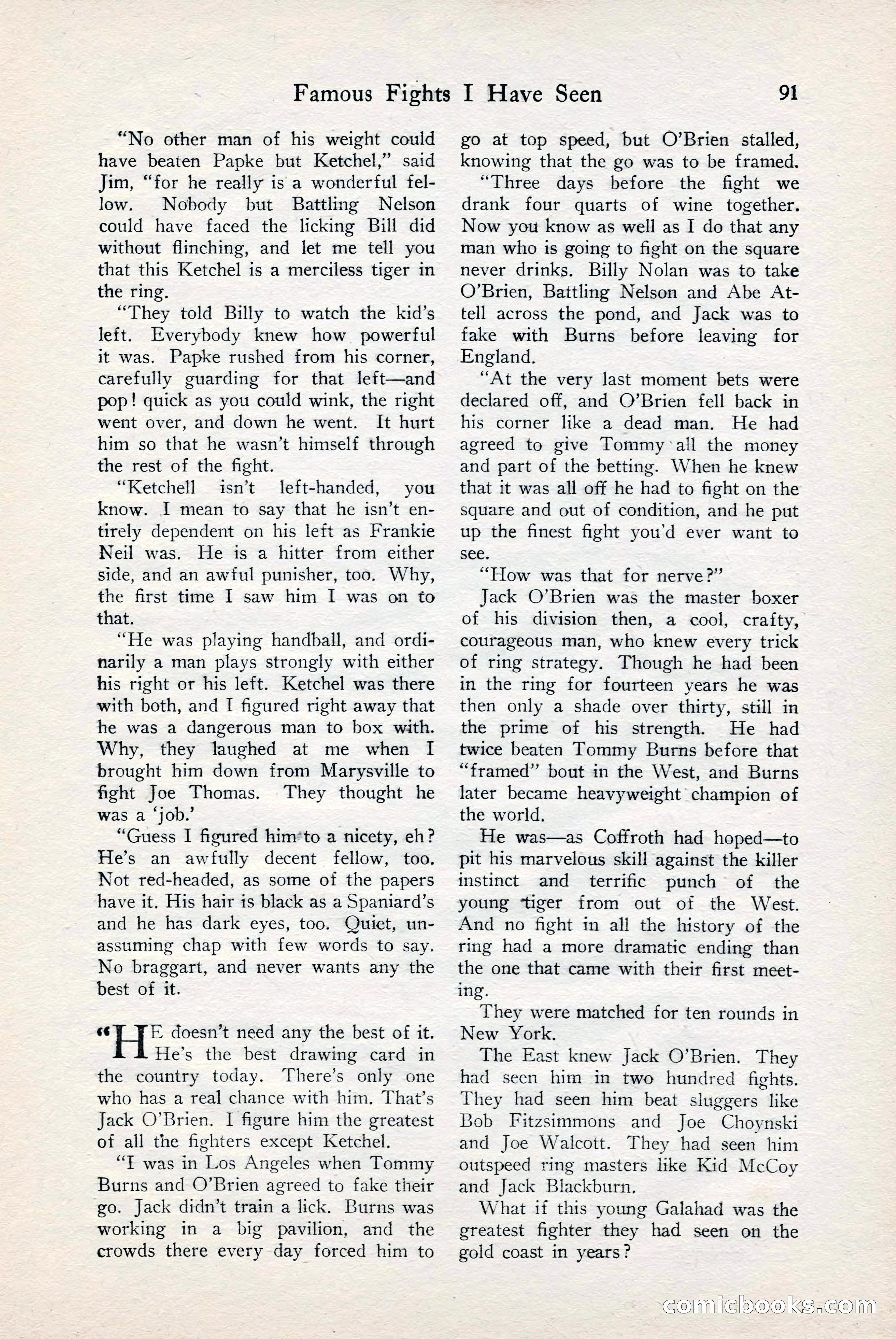 Fight Stories, June 1928 — page 93 of 133