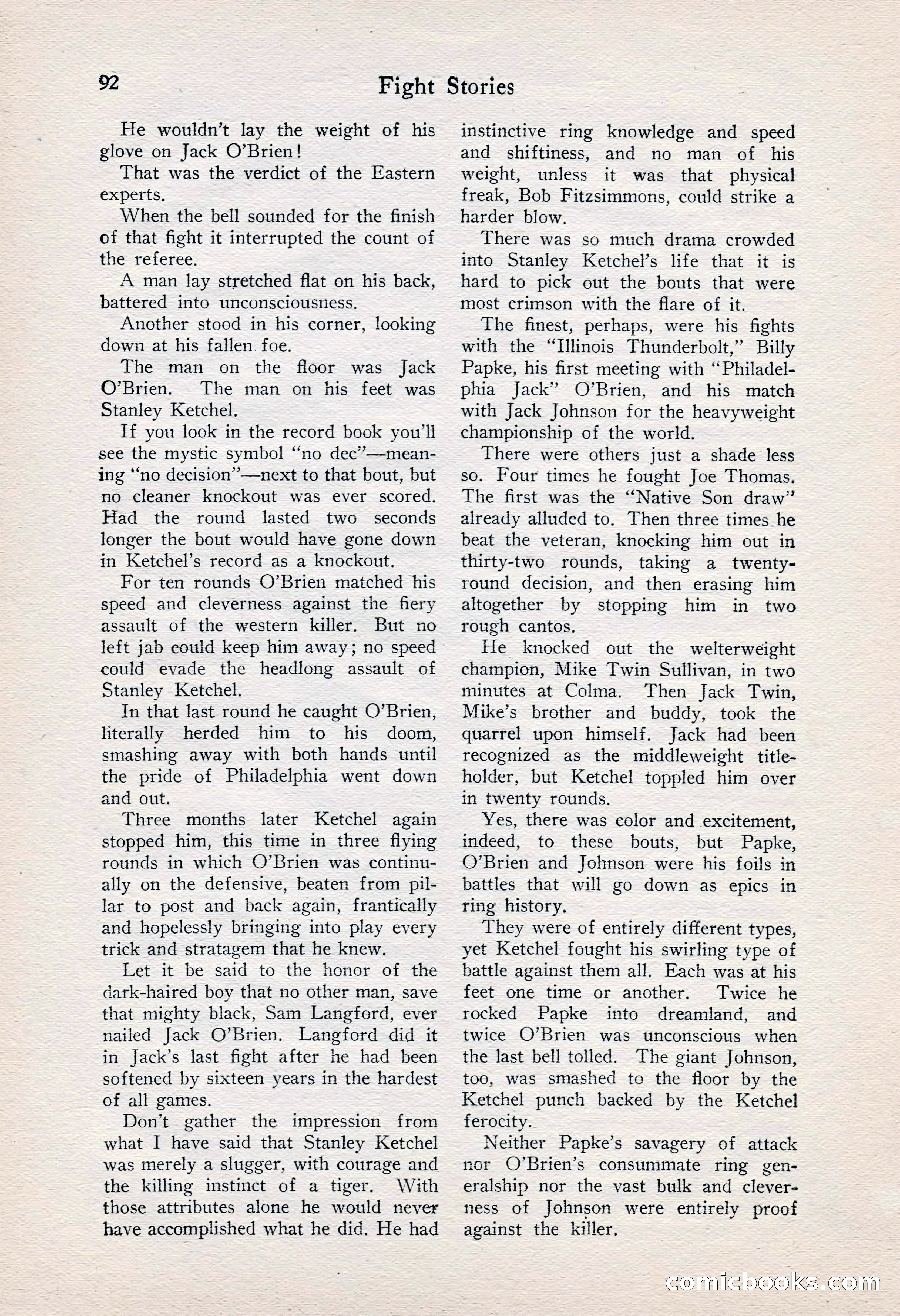 Fight Stories, June 1928 — page 94 of 133