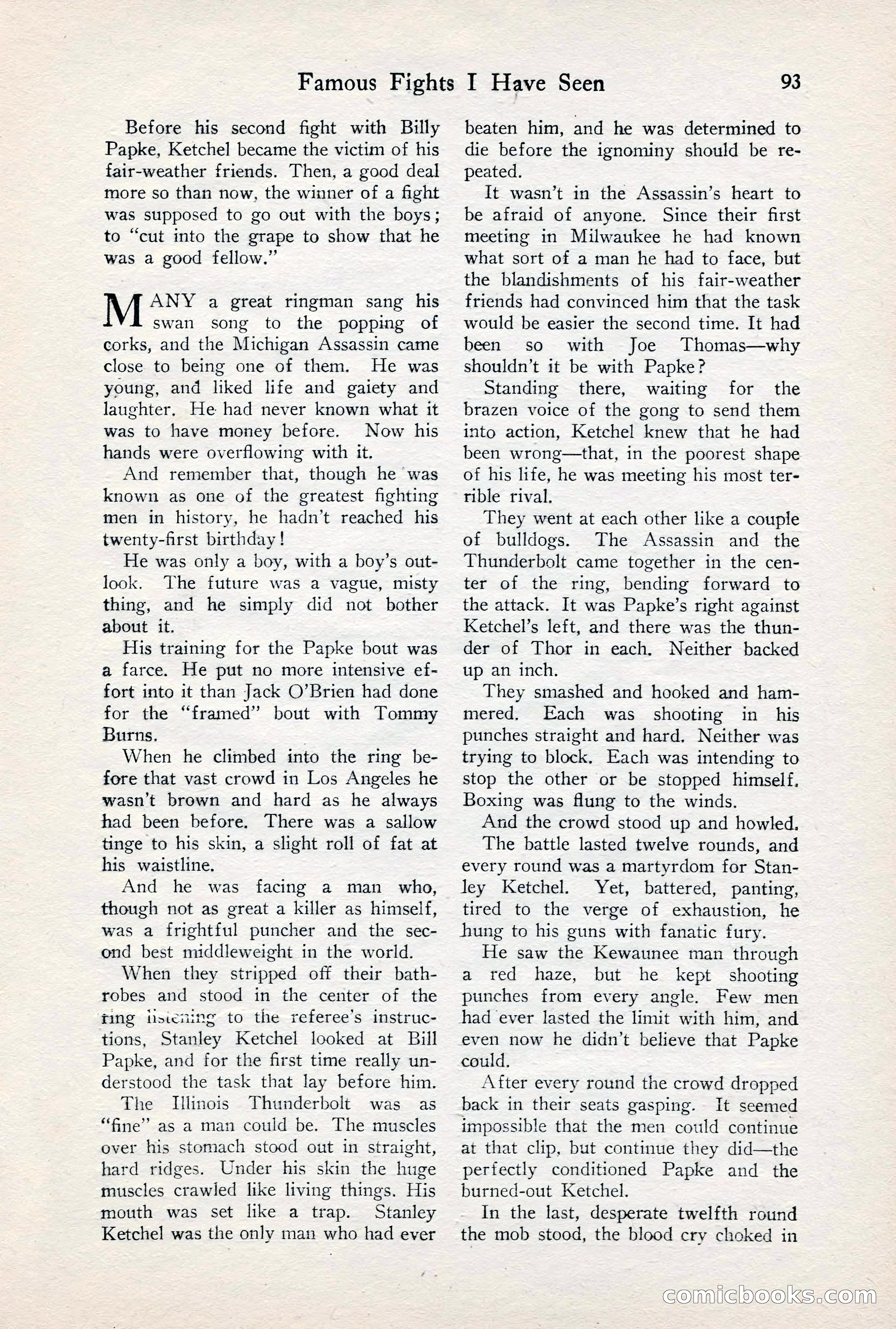 Fight Stories, June 1928 — page 95 of 133