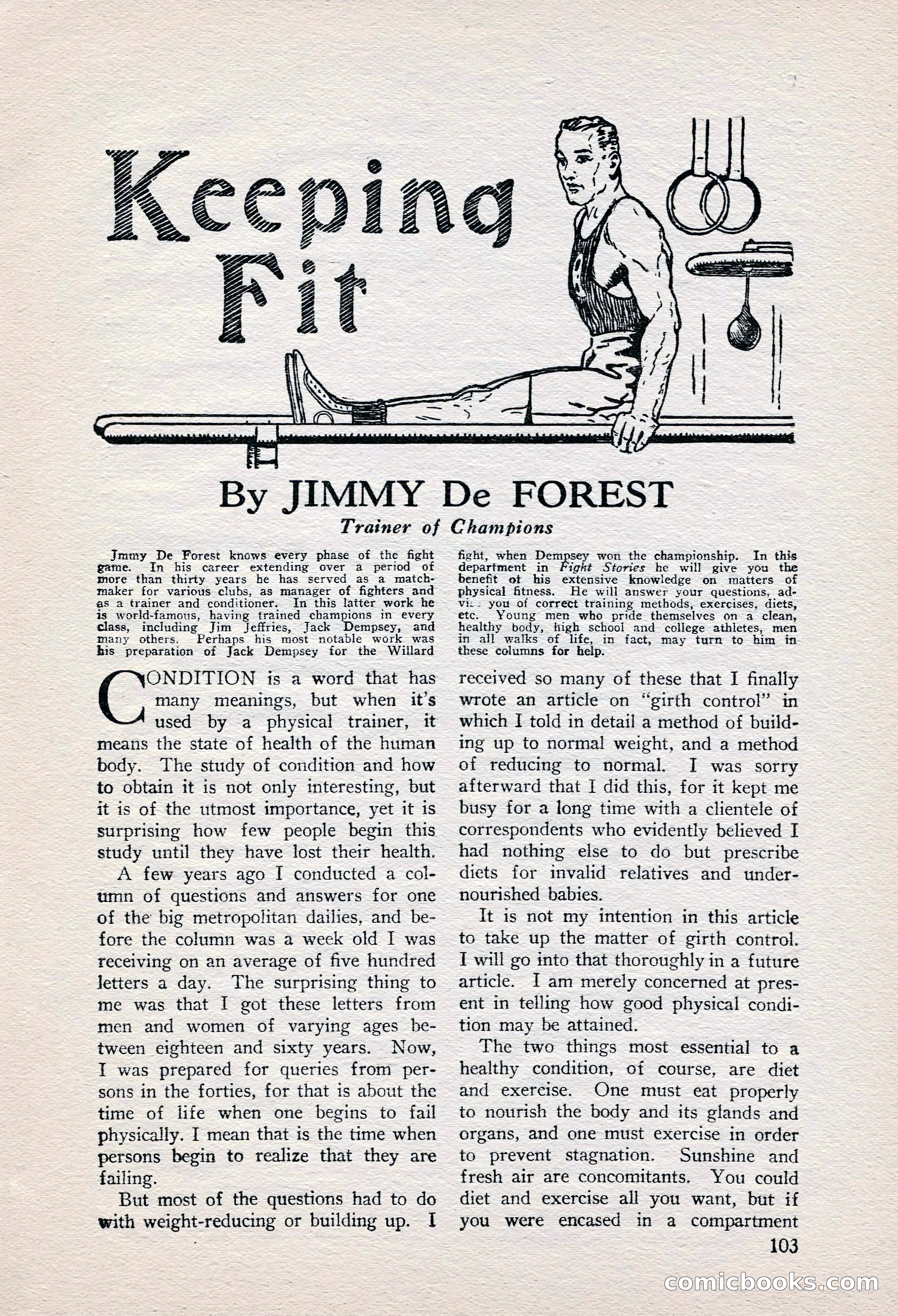Fight Stories, June 1928 — page 105 of 133