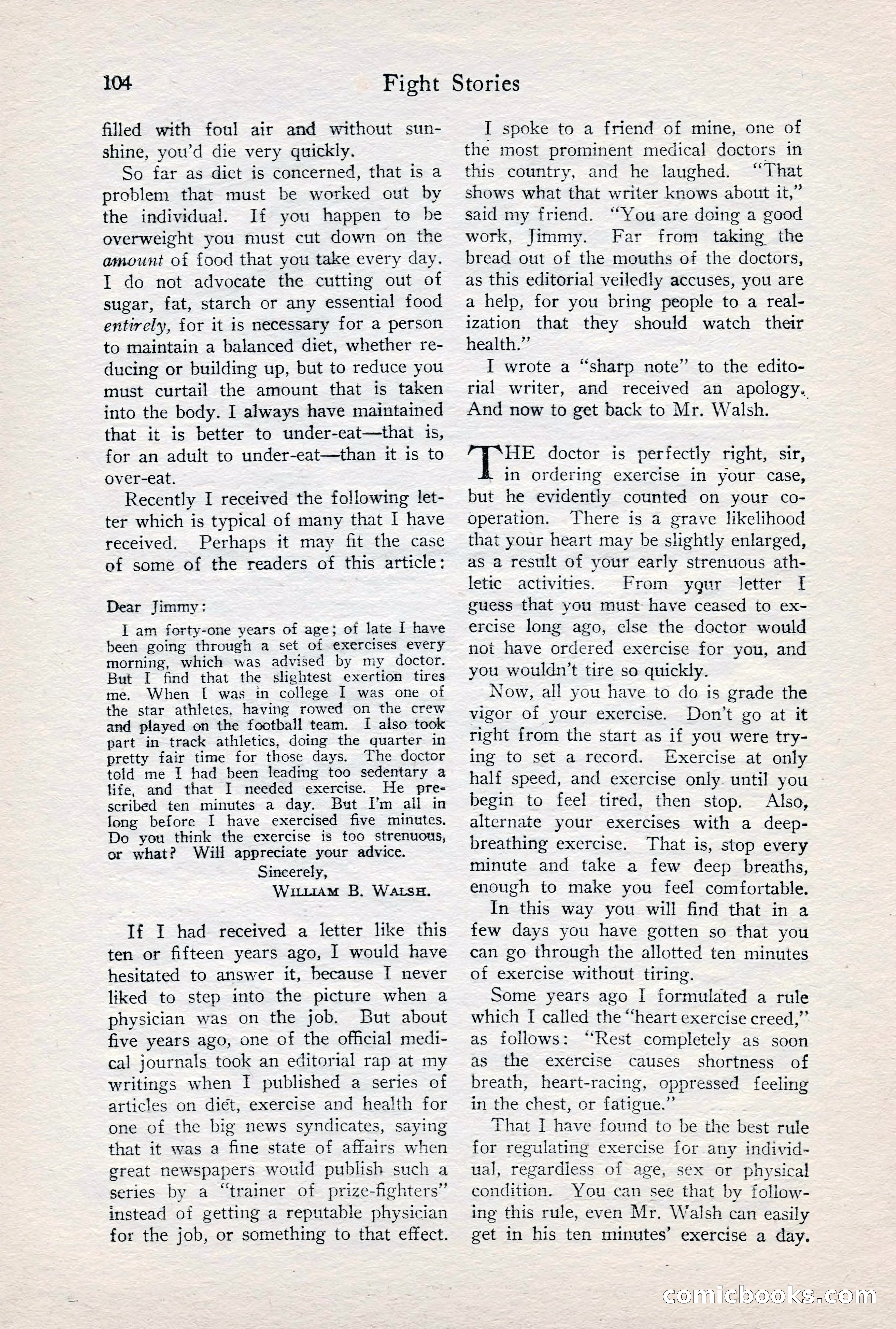 Fight Stories, June 1928 — page 106 of 133