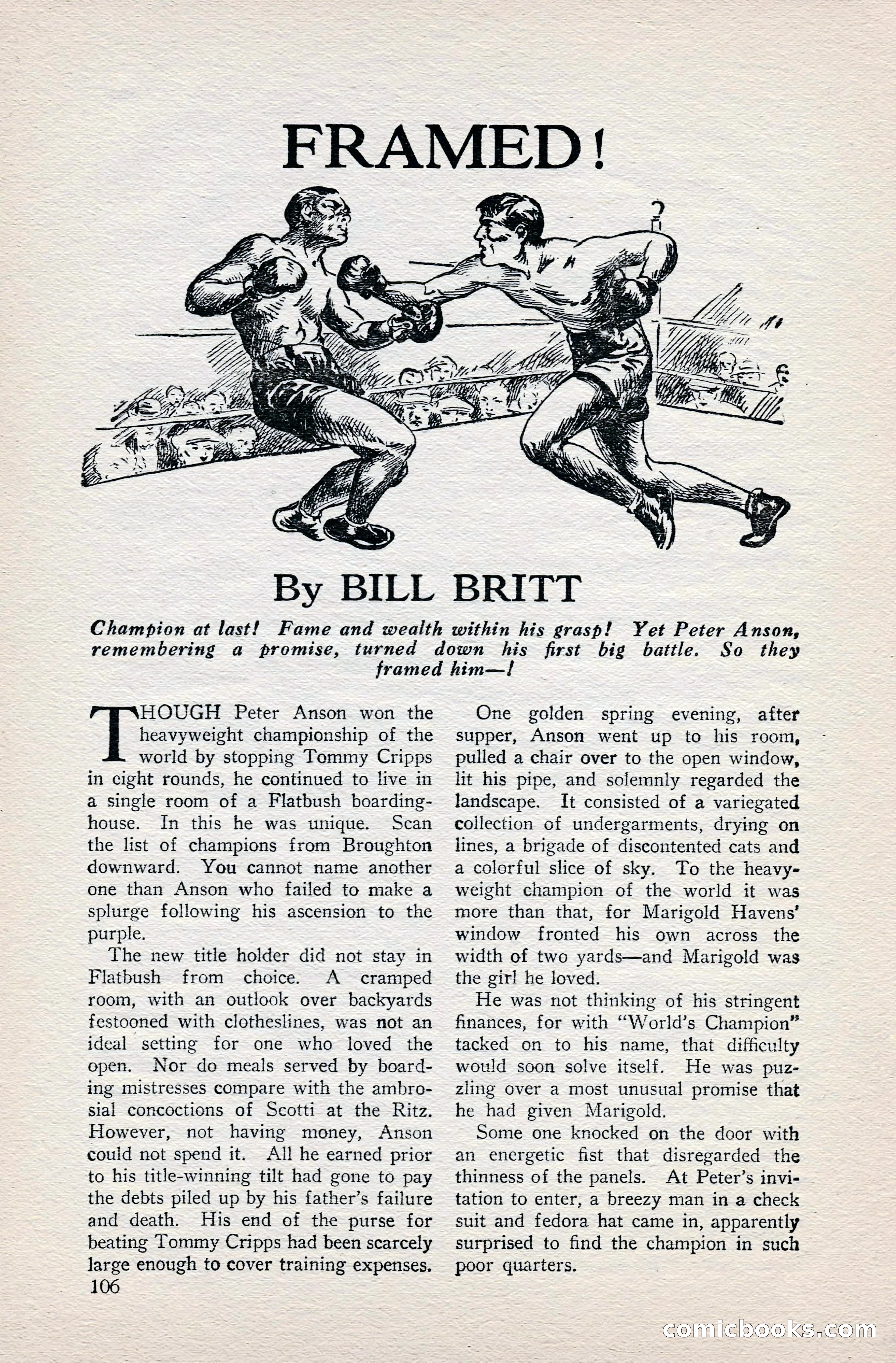 Fight Stories, June 1928 — page 108 of 133
