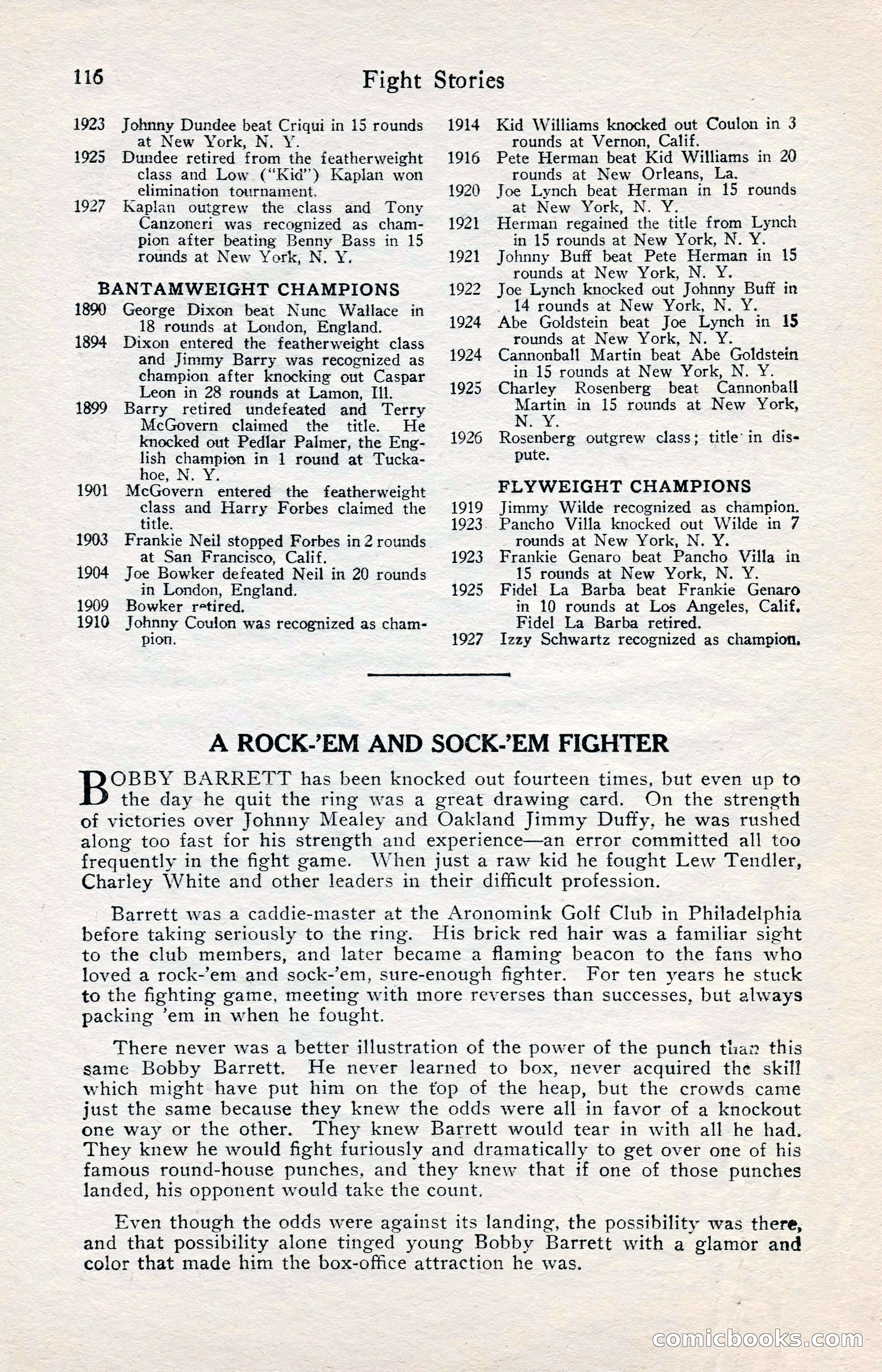 Fight Stories, June 1928 — page 118 of 133