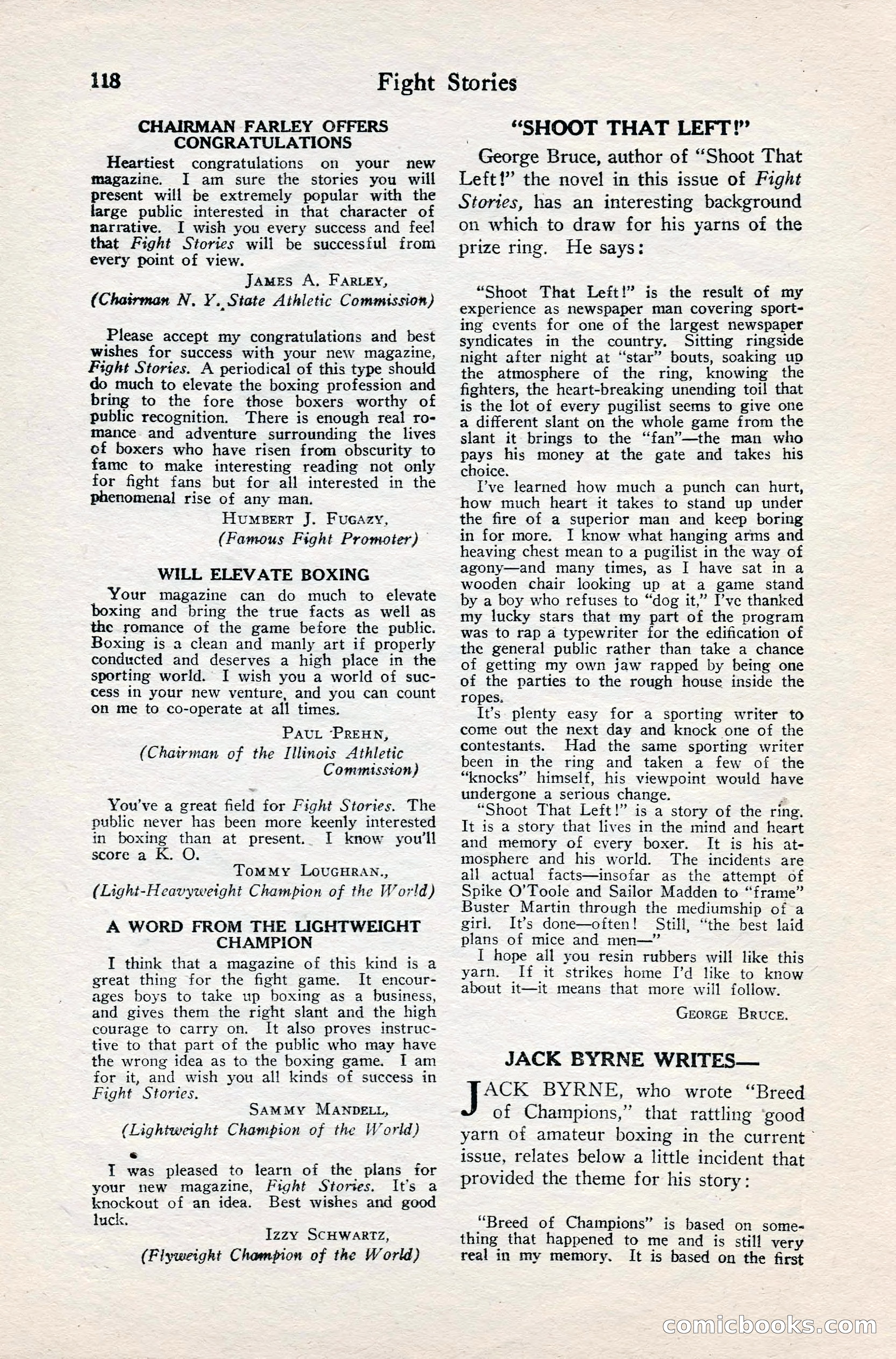 Fight Stories, June 1928 — page 120 of 133