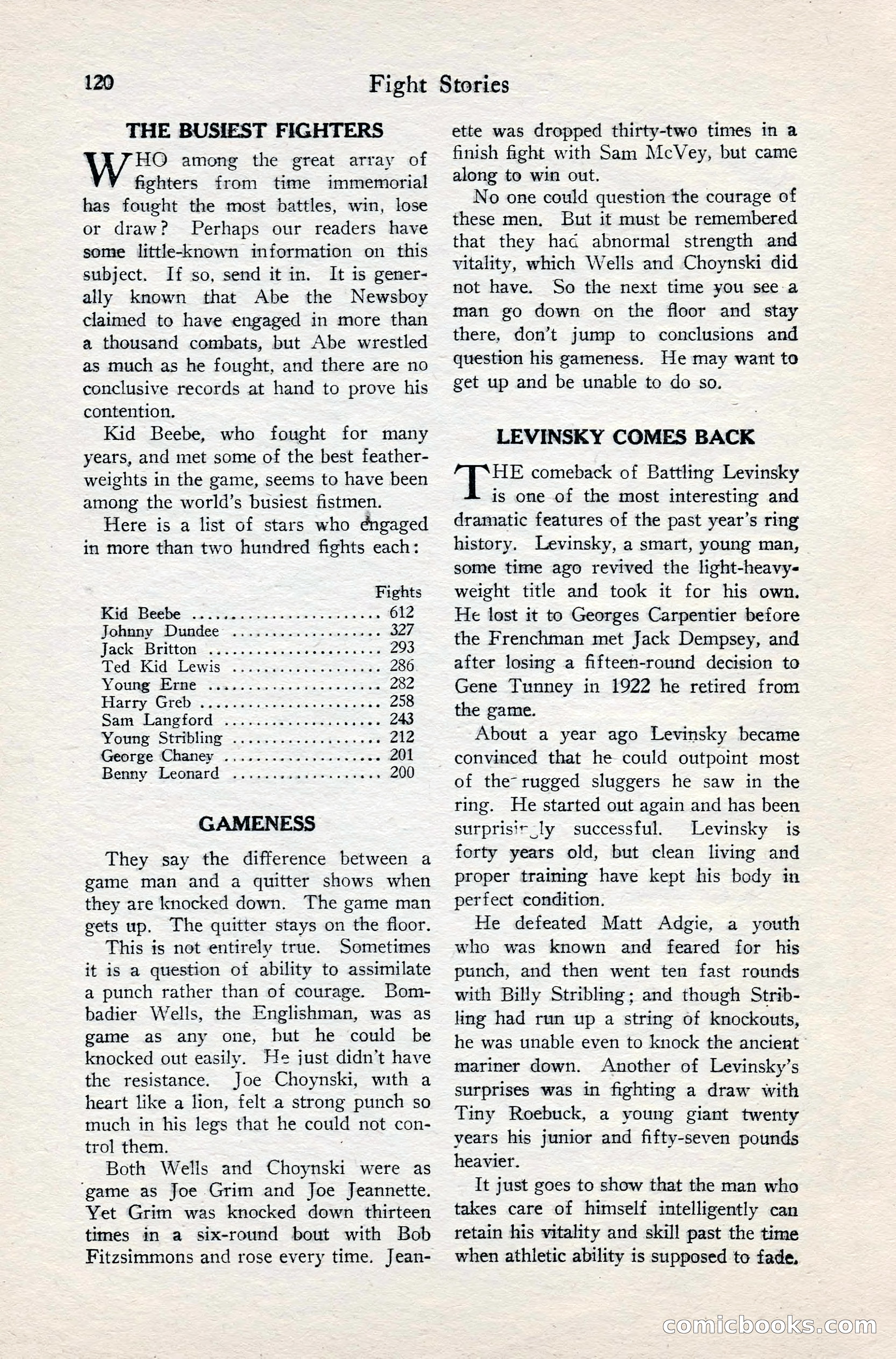 Fight Stories, June 1928 — page 122 of 133