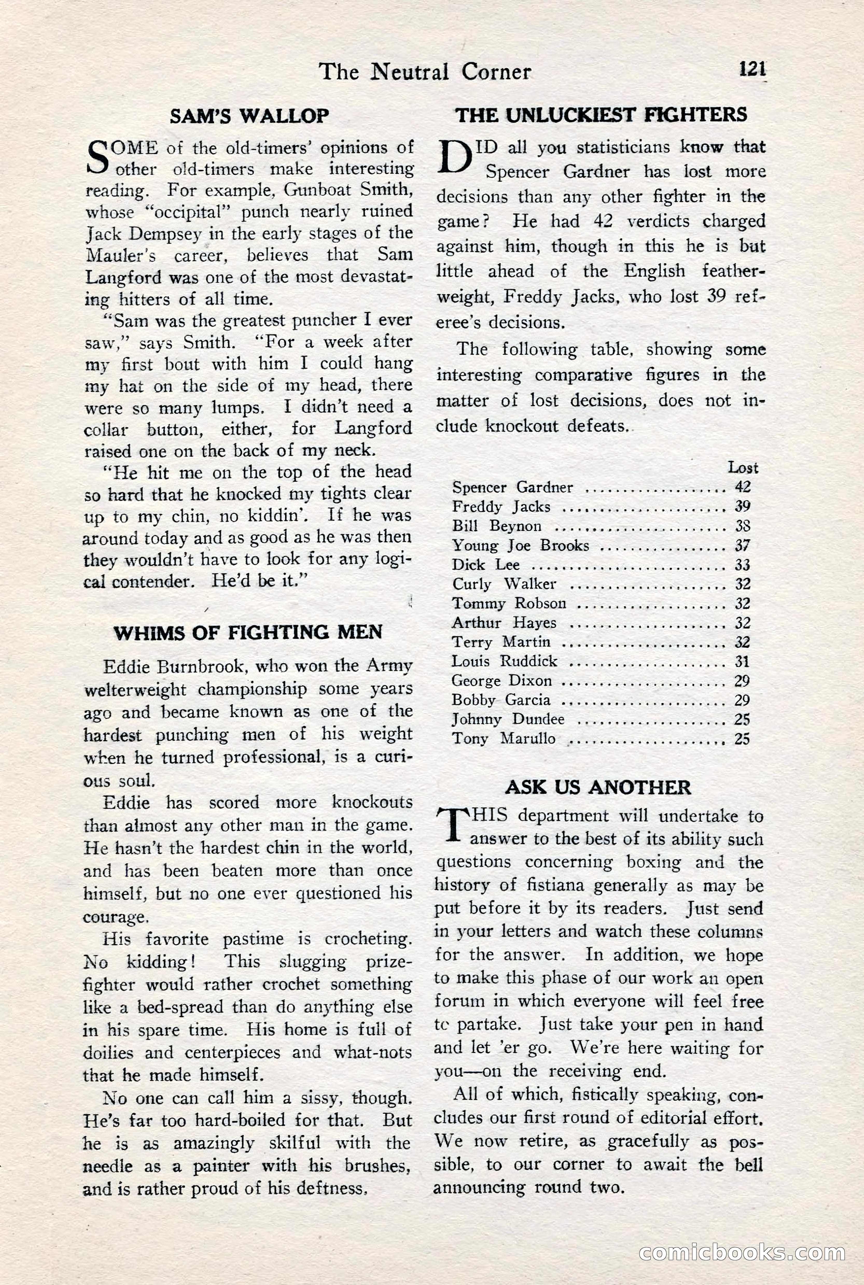 Fight Stories, June 1928 — page 123 of 133