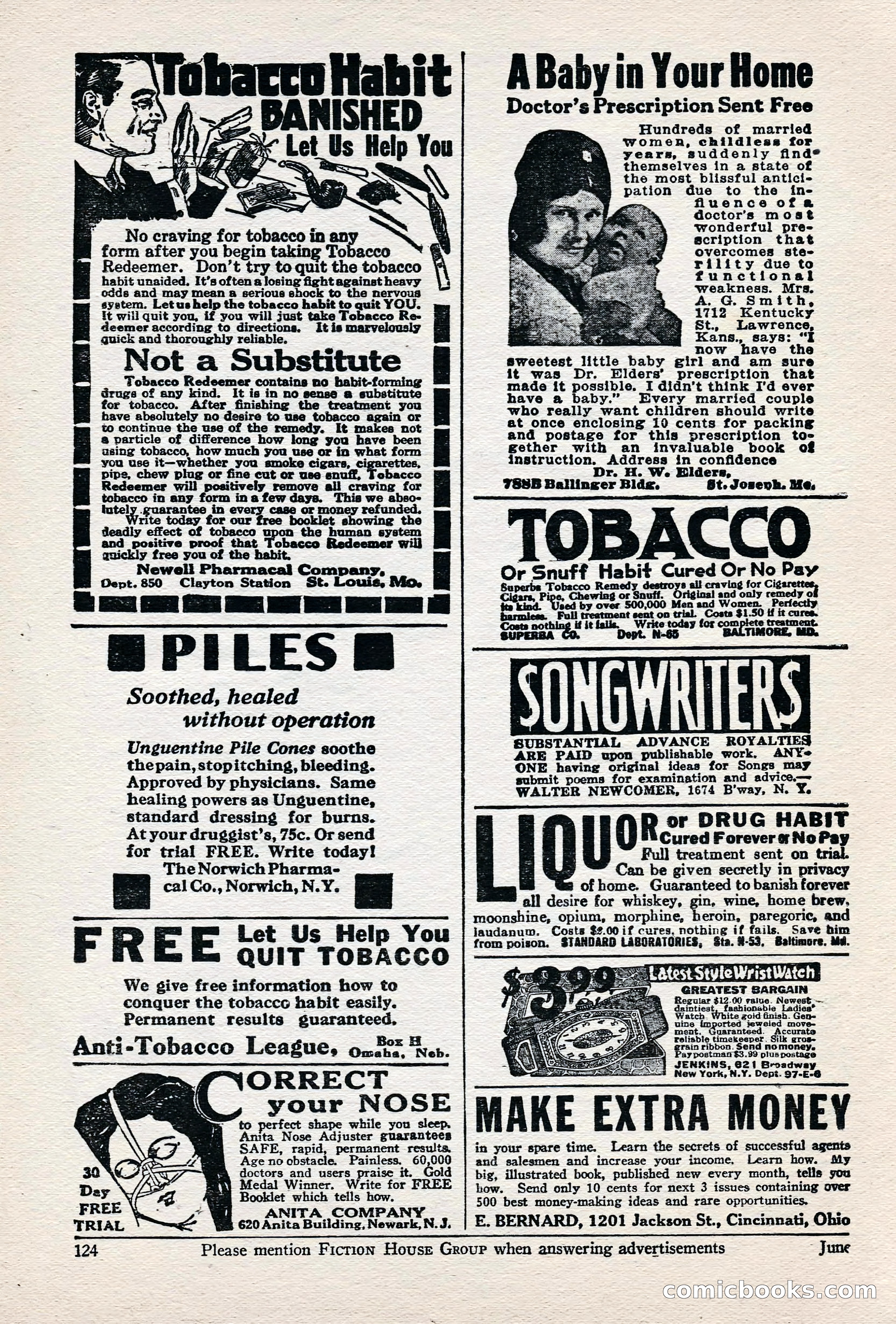 Fight Stories, June 1928 — page 126 of 133
