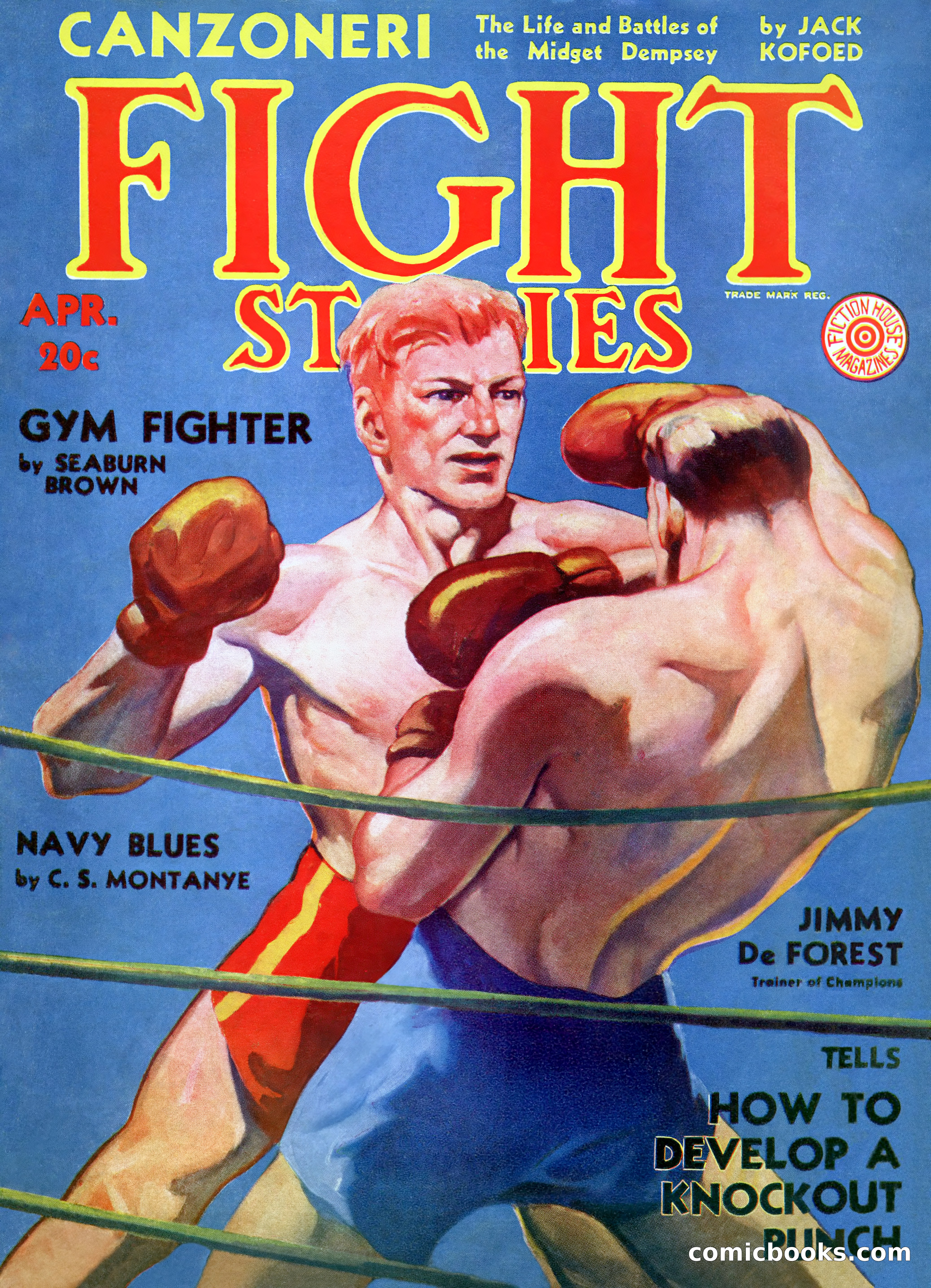 Fight Stories, April 1932 — page 1 of 132