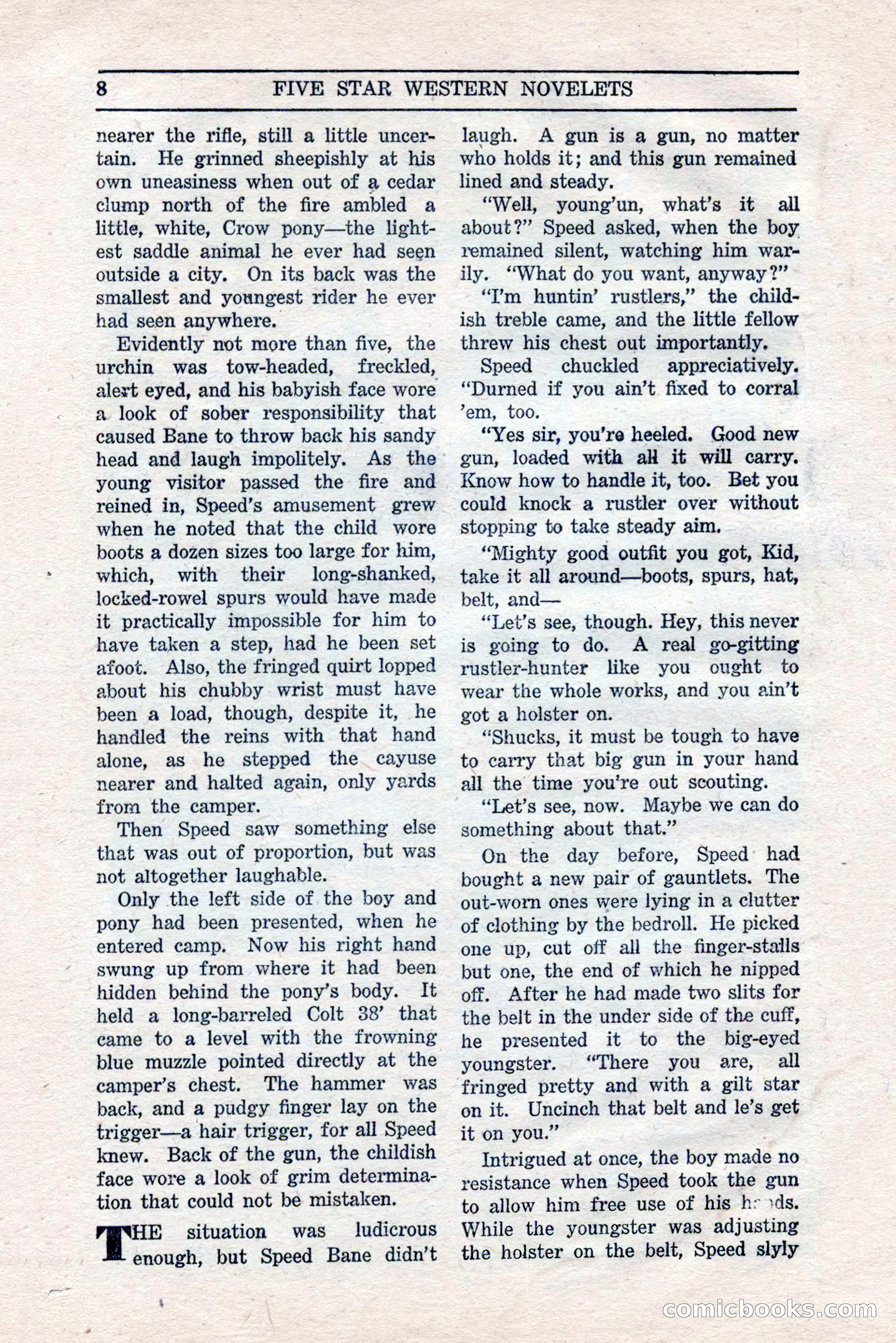 Five Star Western Novelets, September 1937 — page 10 of 116