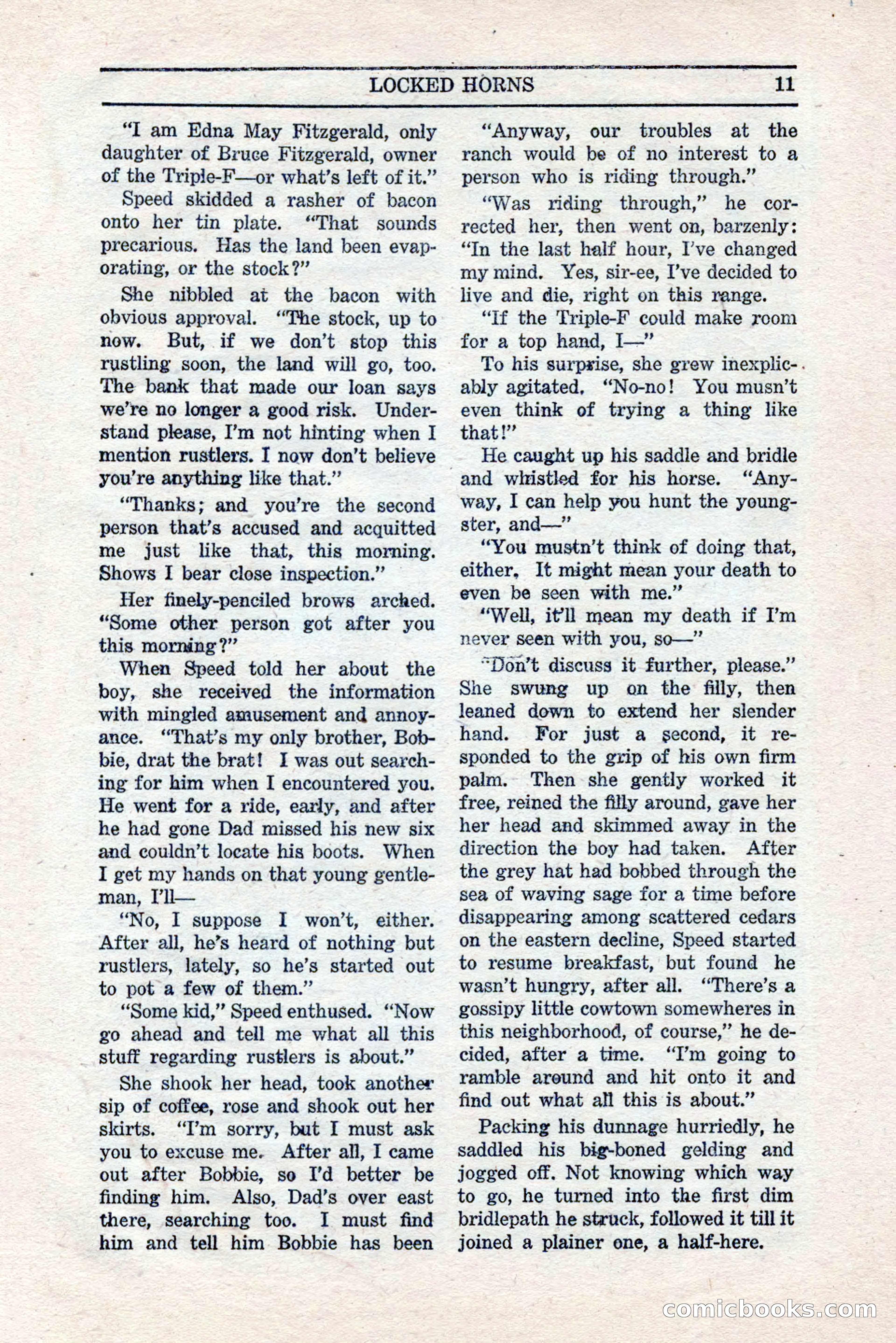 Five Star Western Novelets, September 1937 — page 13 of 116