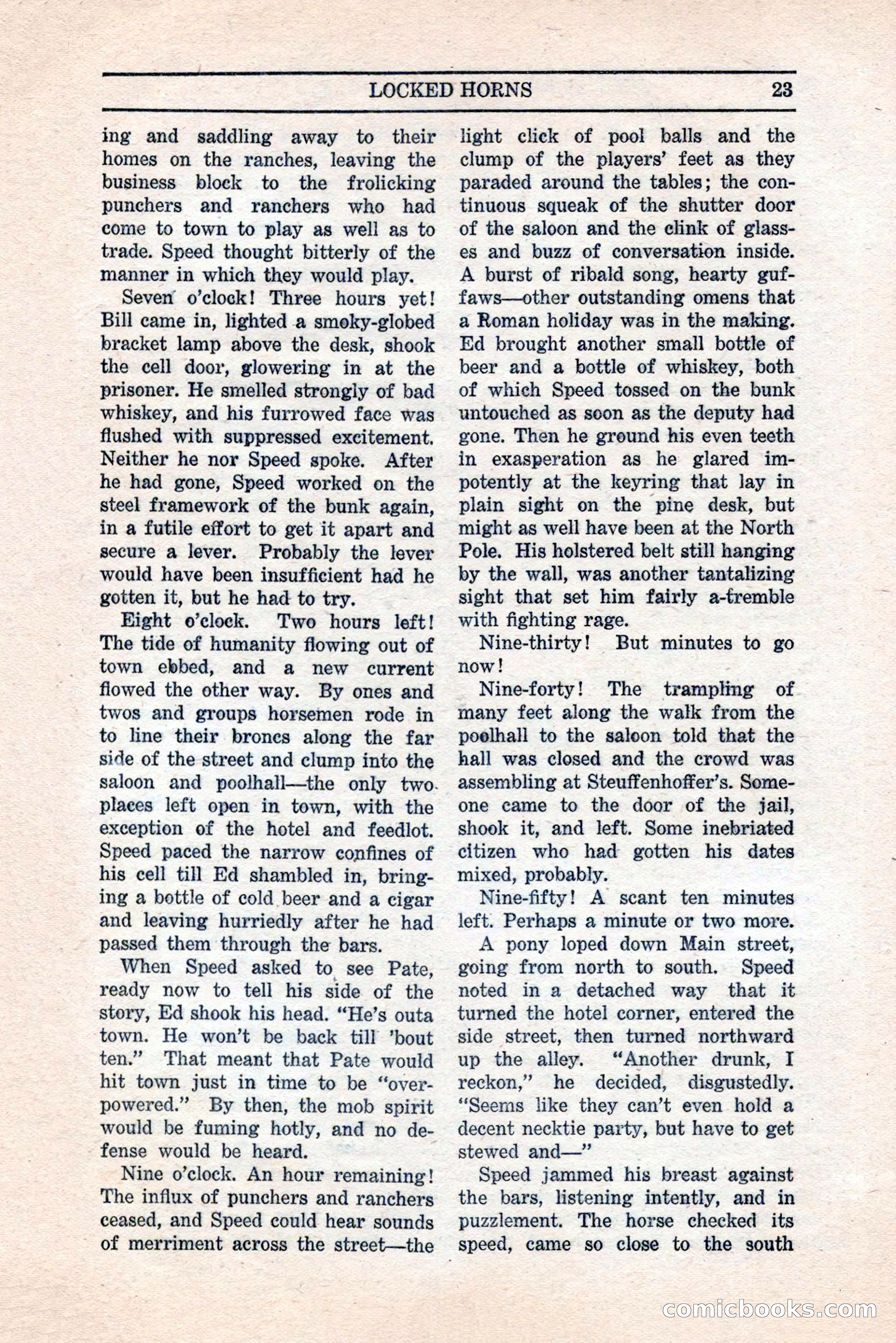 Five Star Western Novelets, September 1937 — page 25 of 116