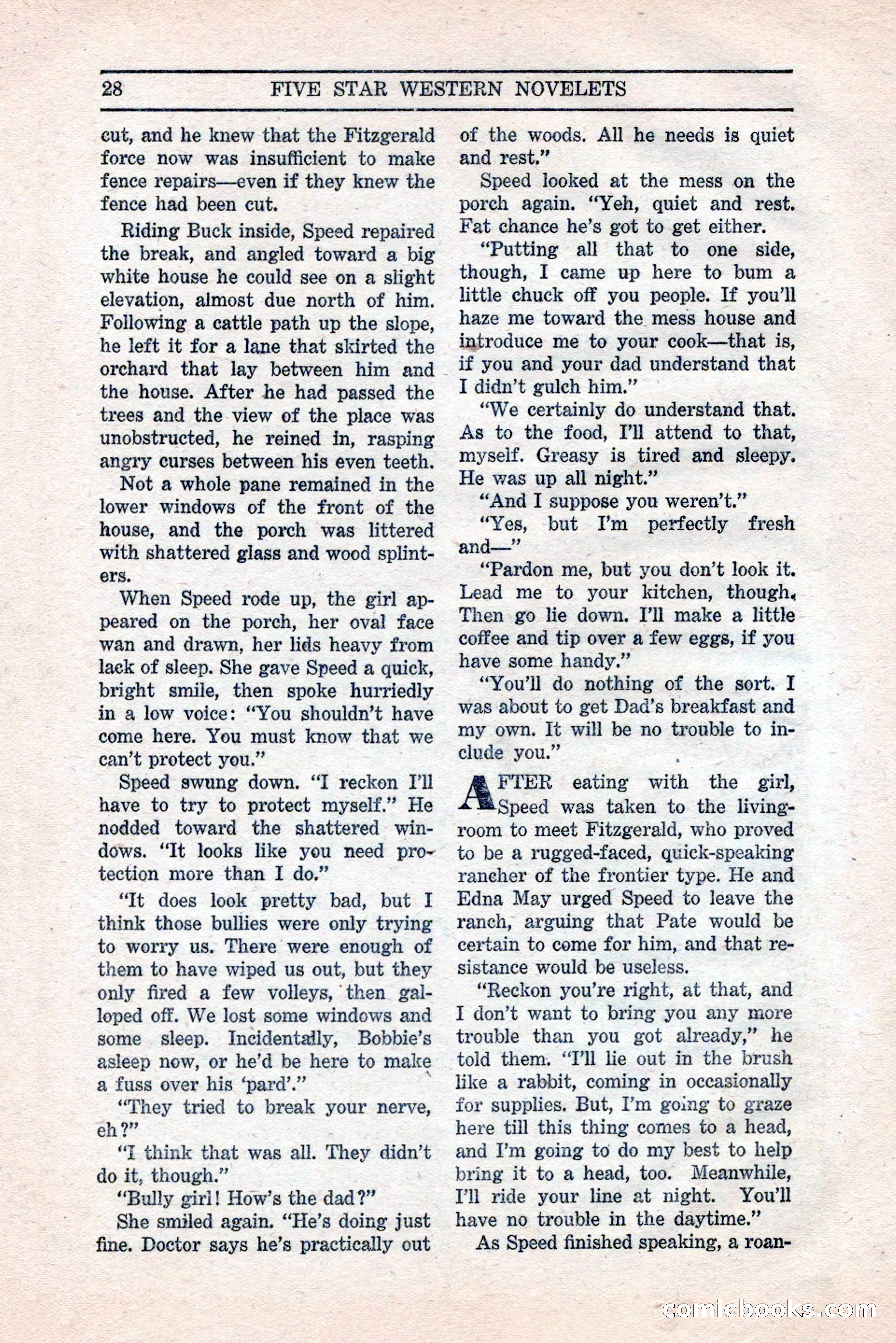Five Star Western Novelets, September 1937 — page 30 of 116