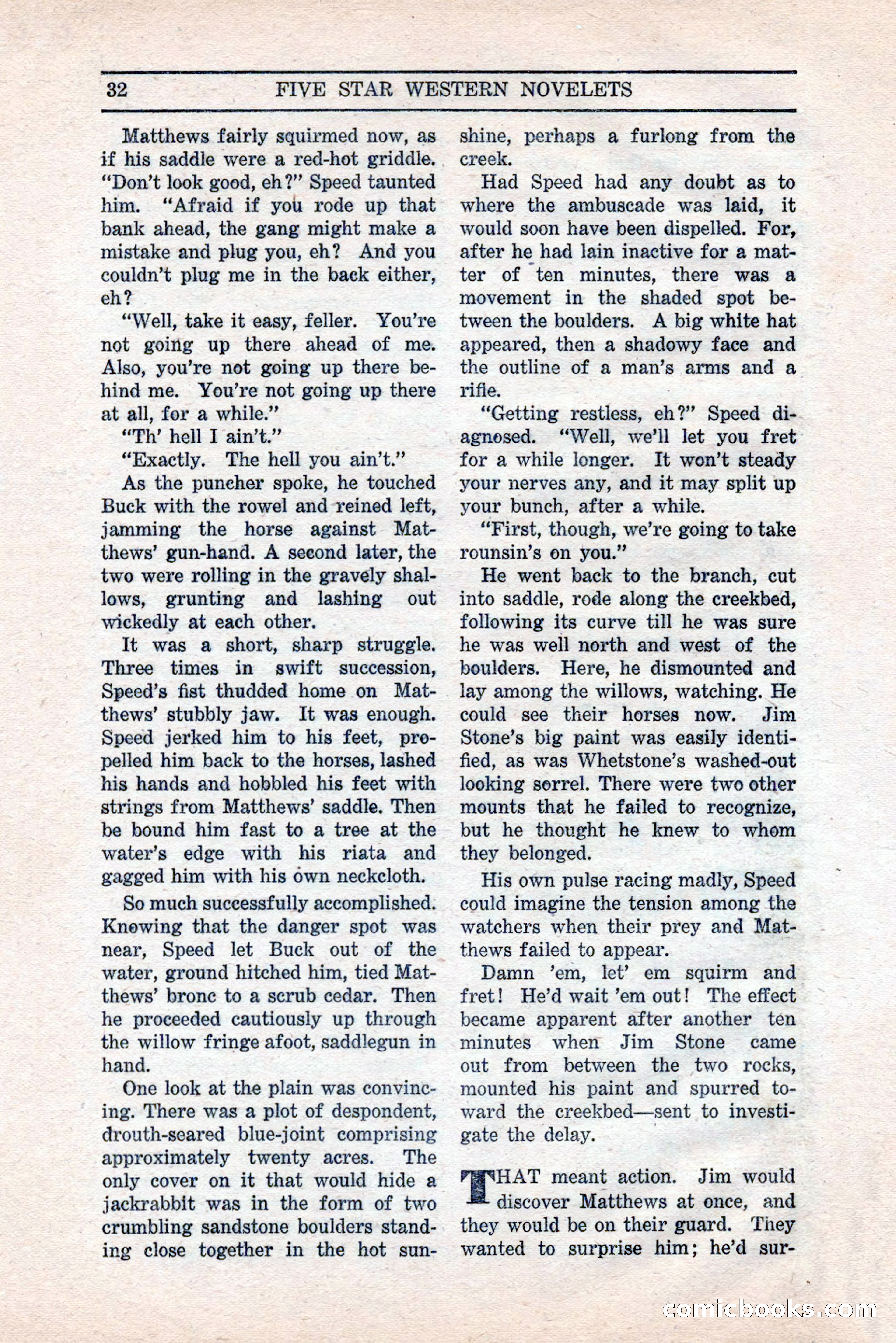 Five Star Western Novelets, September 1937 — page 34 of 116