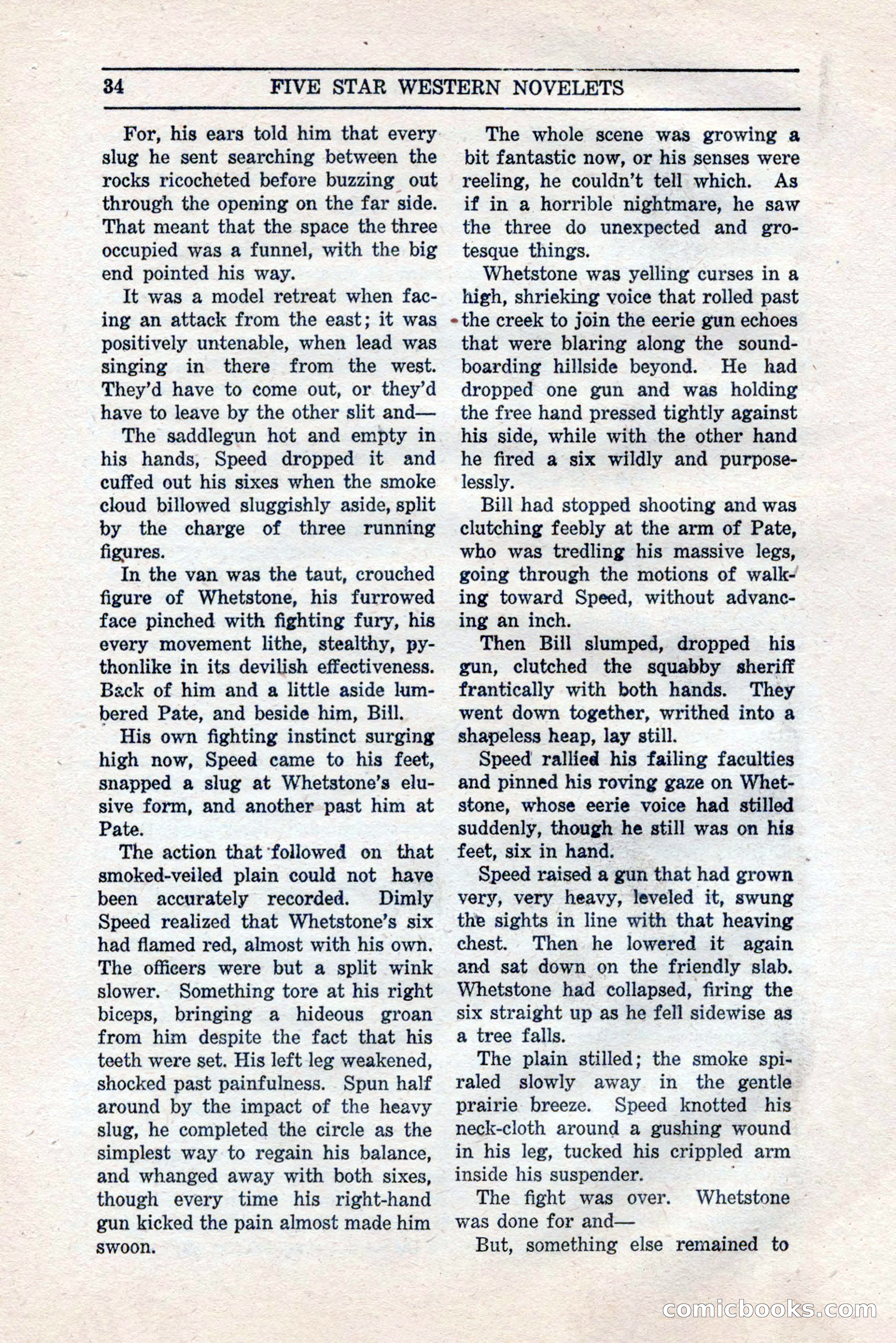 Five Star Western Novelets, September 1937 — page 36 of 116
