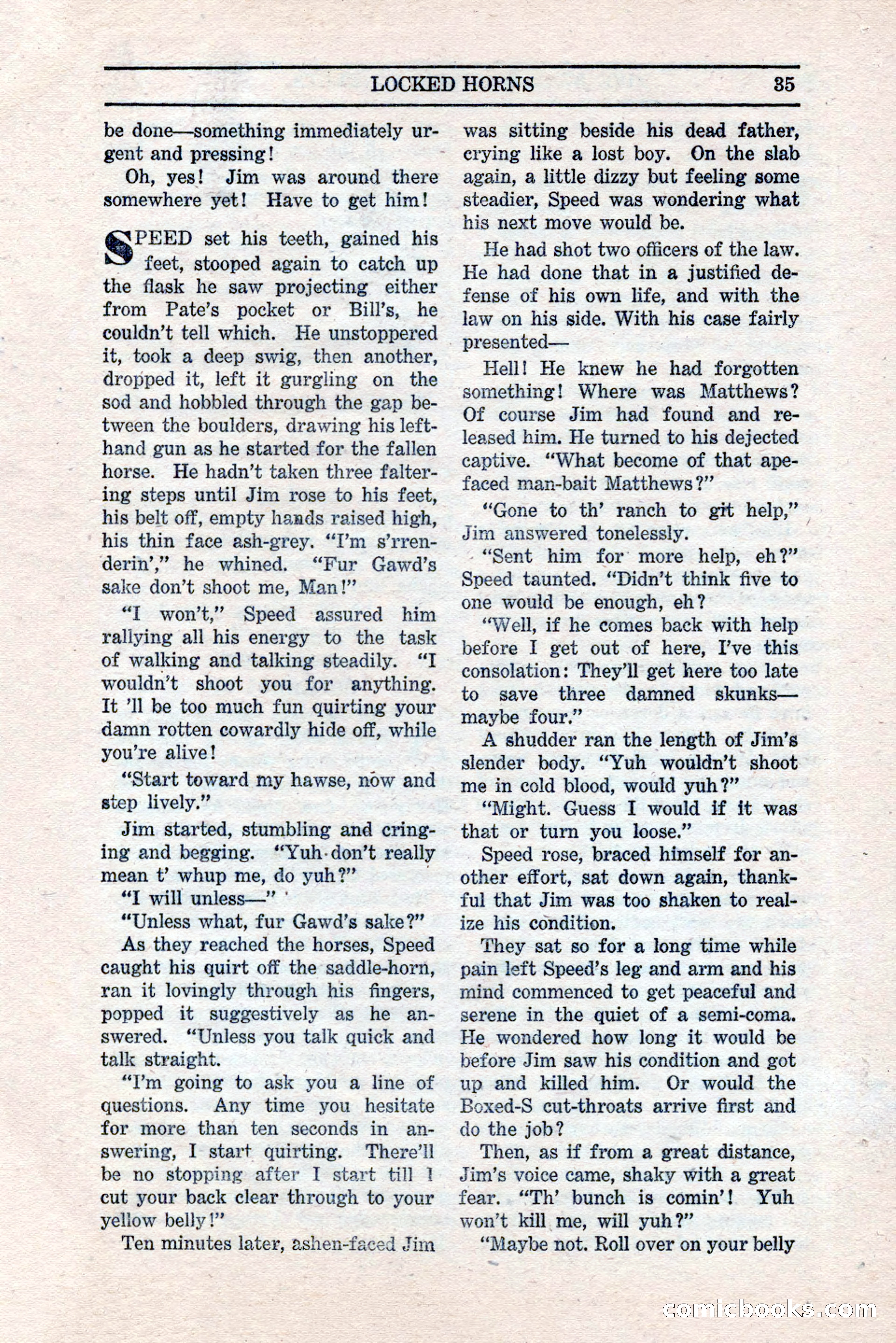 Five Star Western Novelets, September 1937 — page 37 of 116