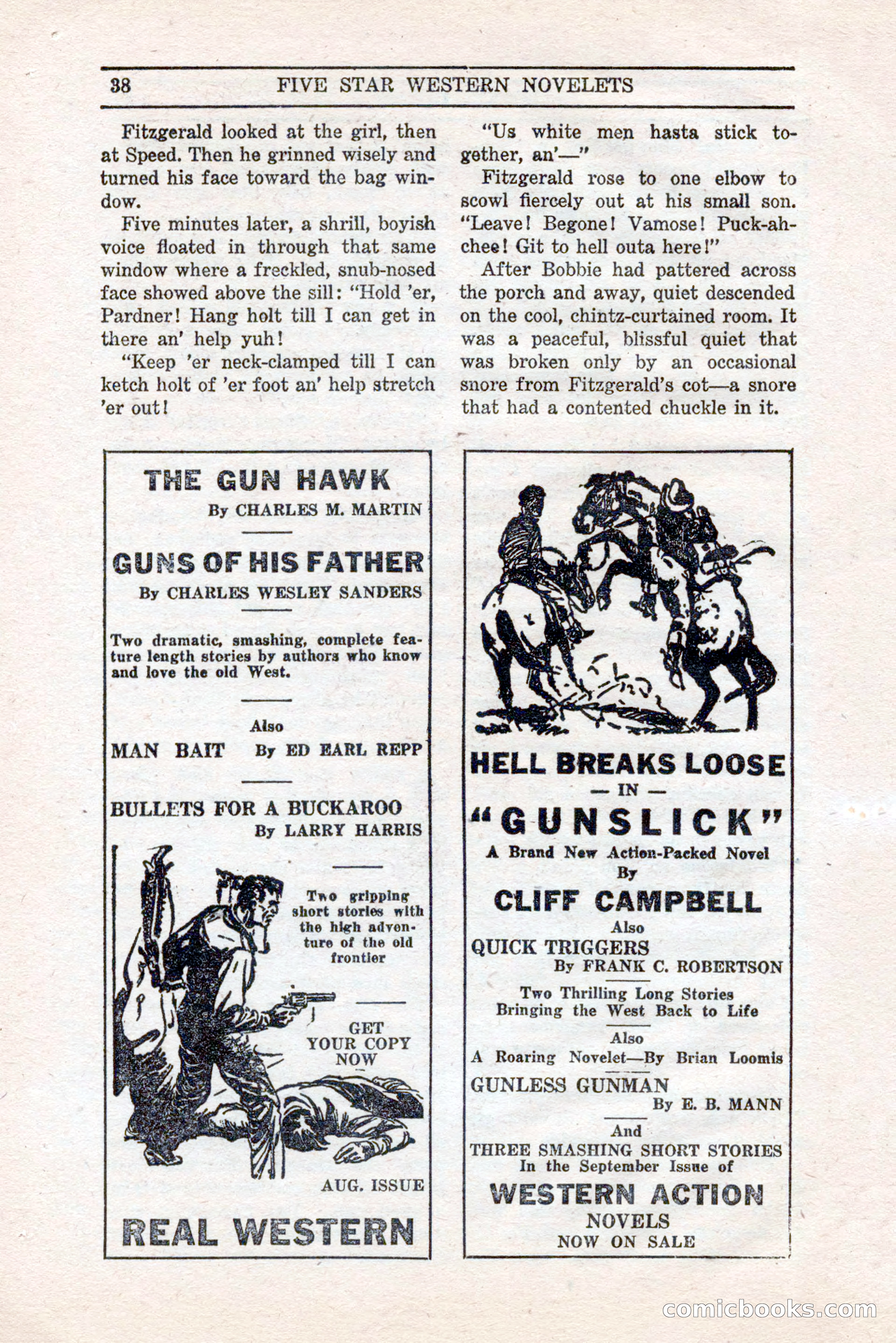Five Star Western Novelets, September 1937 — page 40 of 116