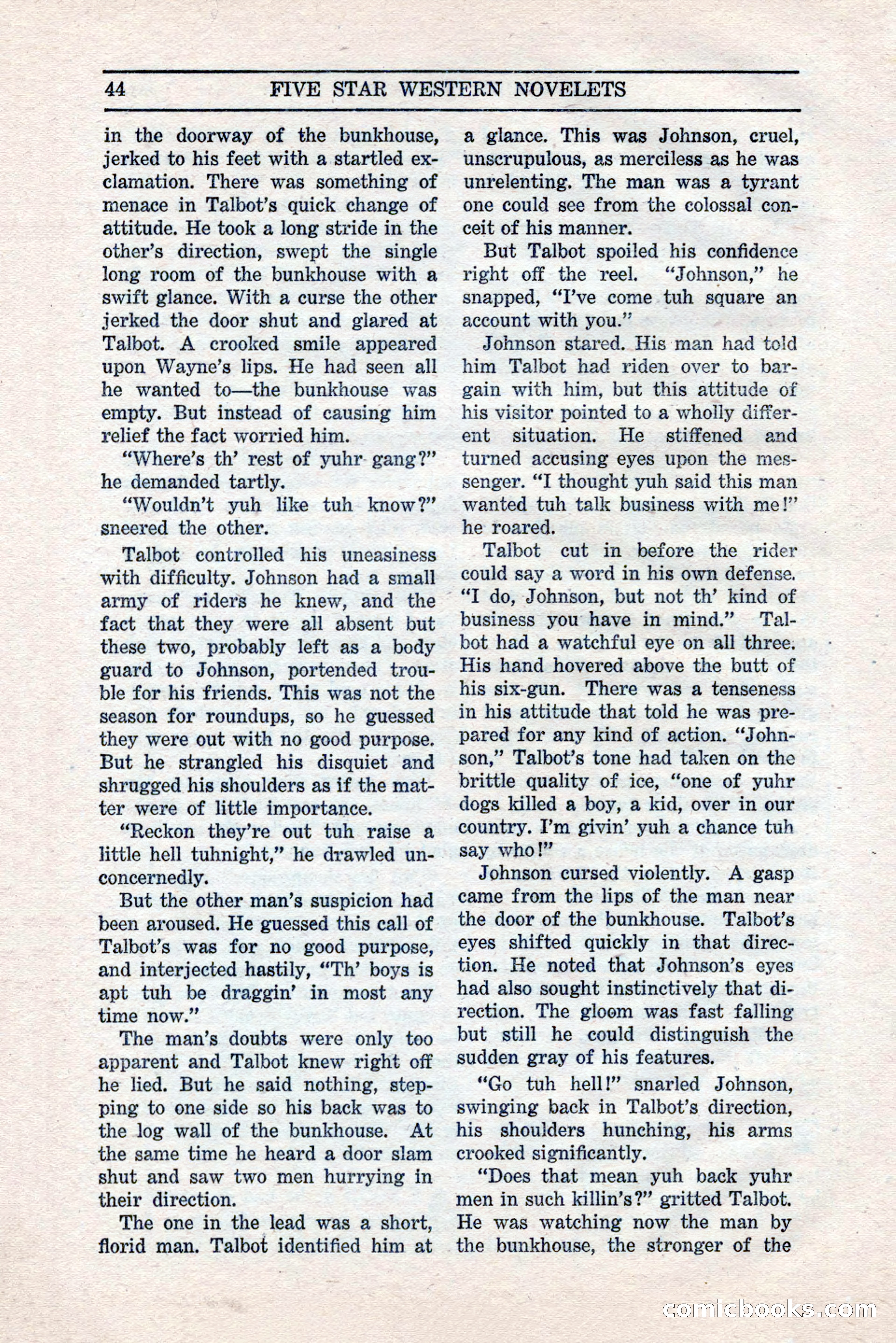 Five Star Western Novelets, September 1937 — page 46 of 116