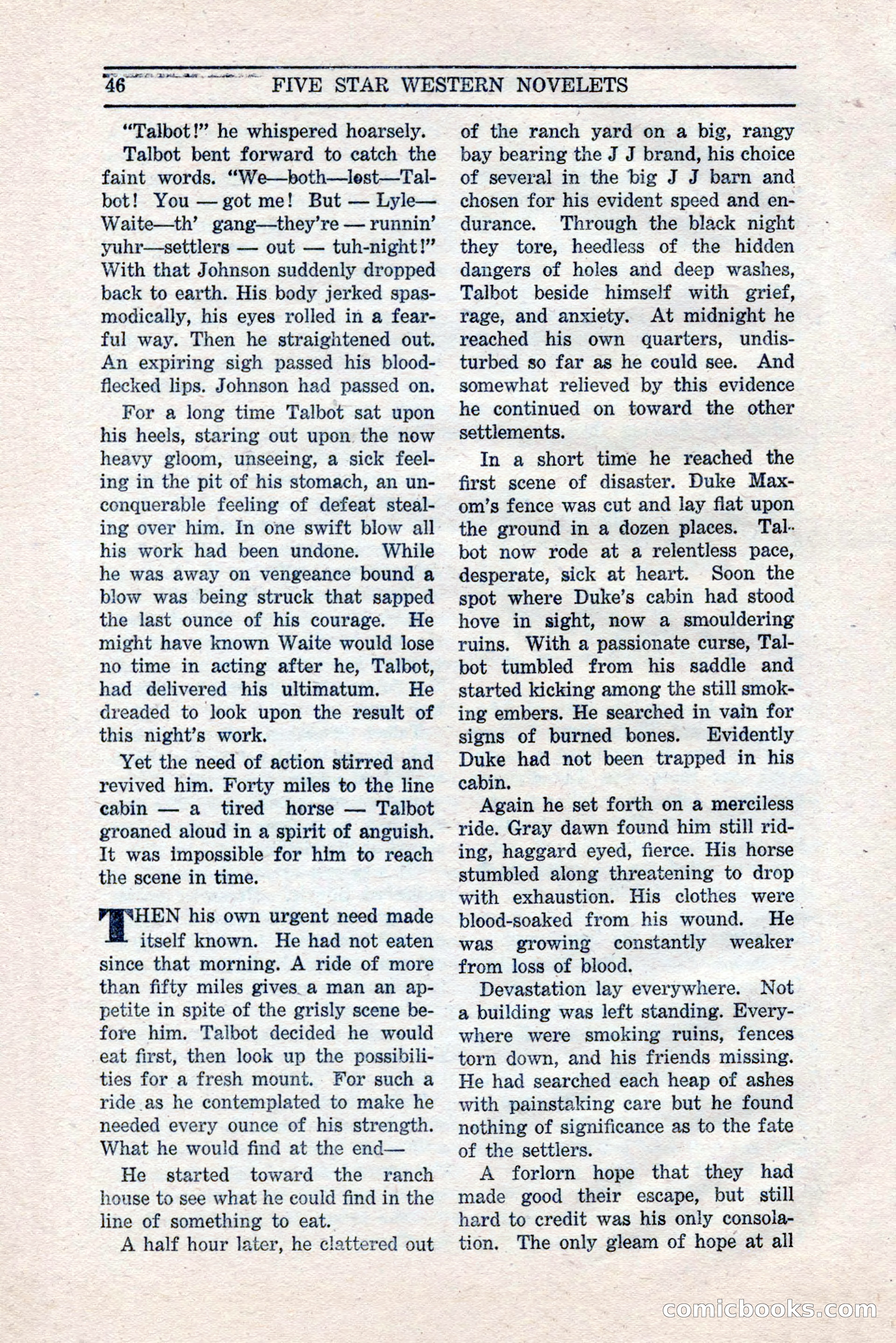 Five Star Western Novelets, September 1937 — page 48 of 116