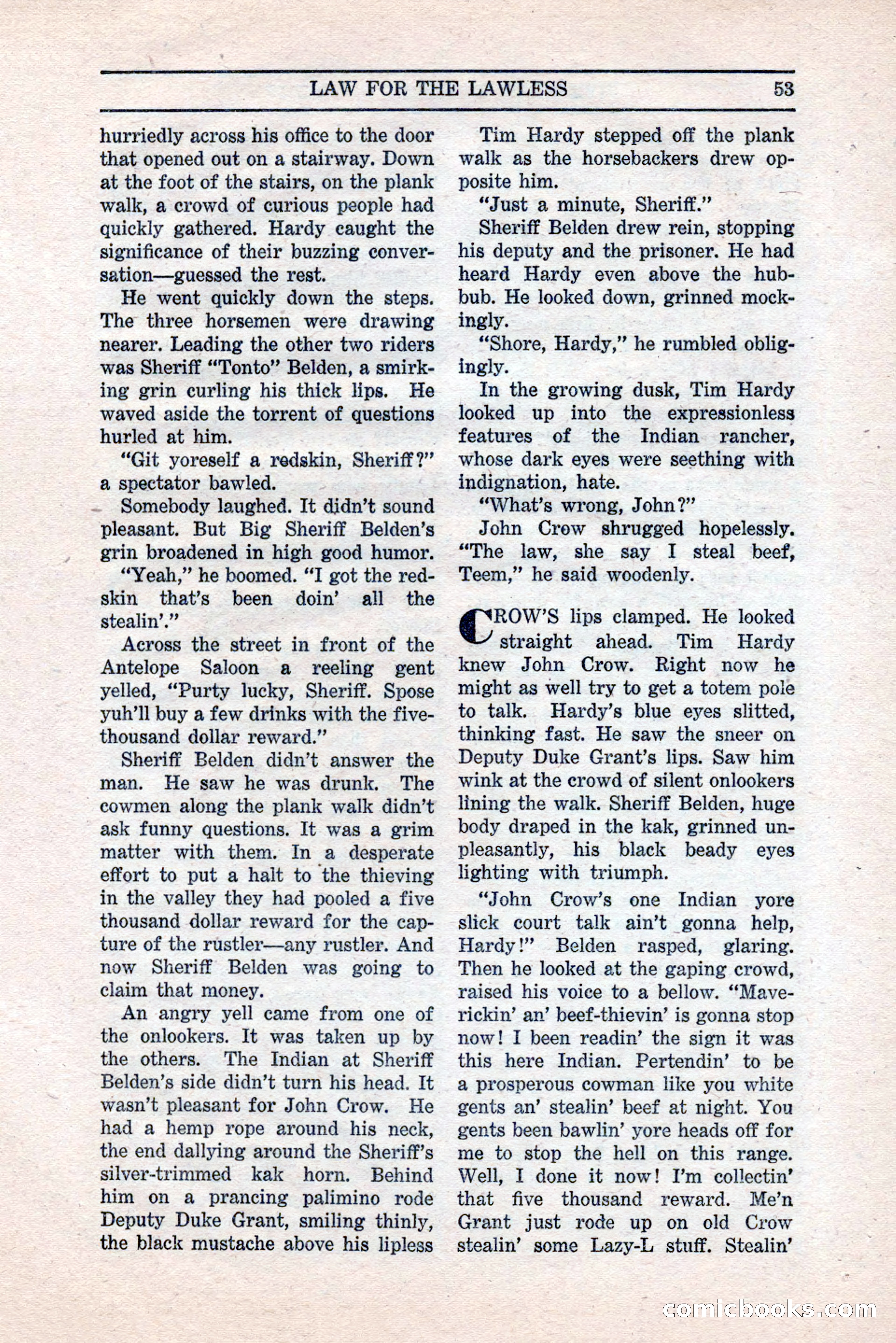 Five Star Western Novelets, September 1937 — page 55 of 116