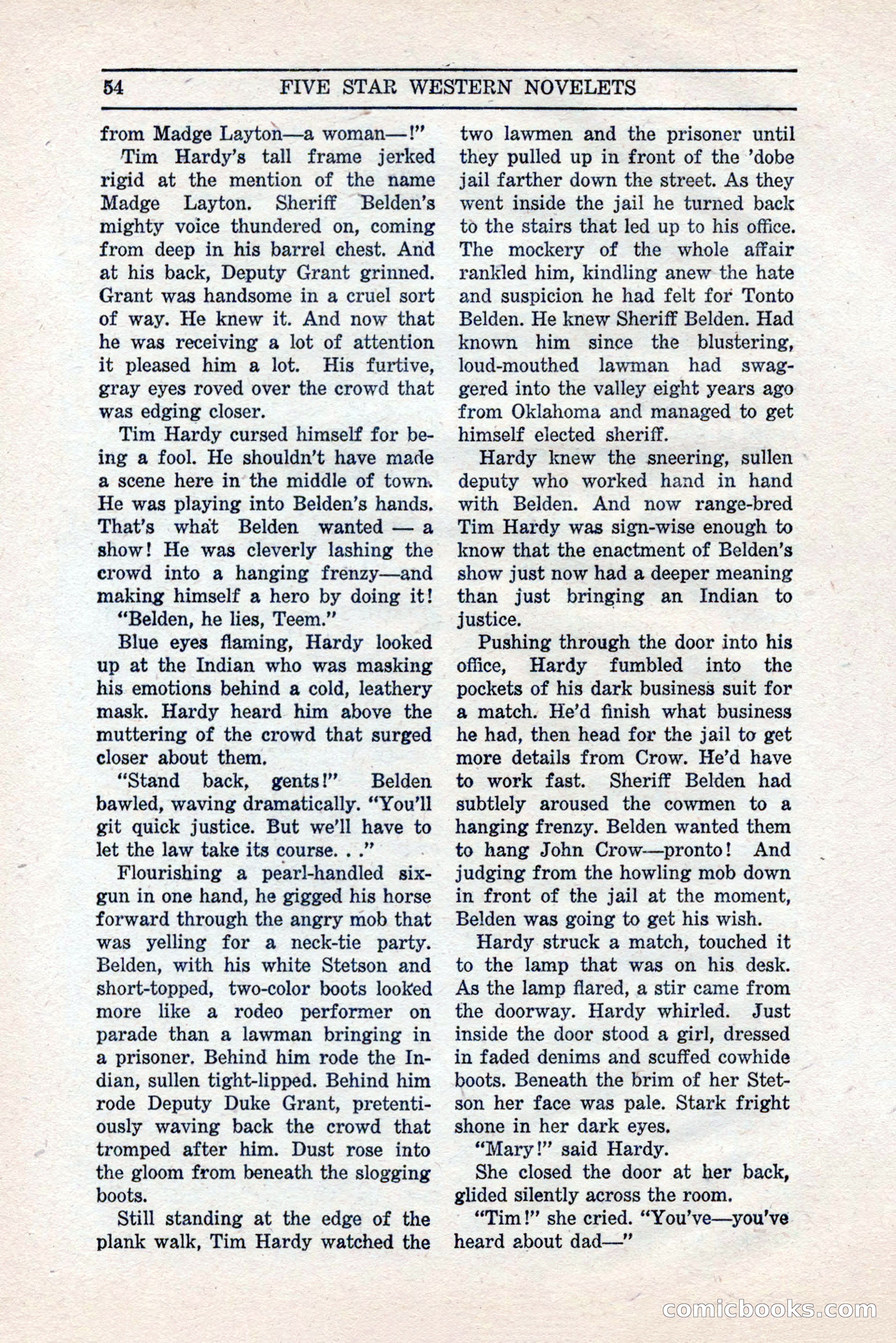 Five Star Western Novelets, September 1937 — page 56 of 116